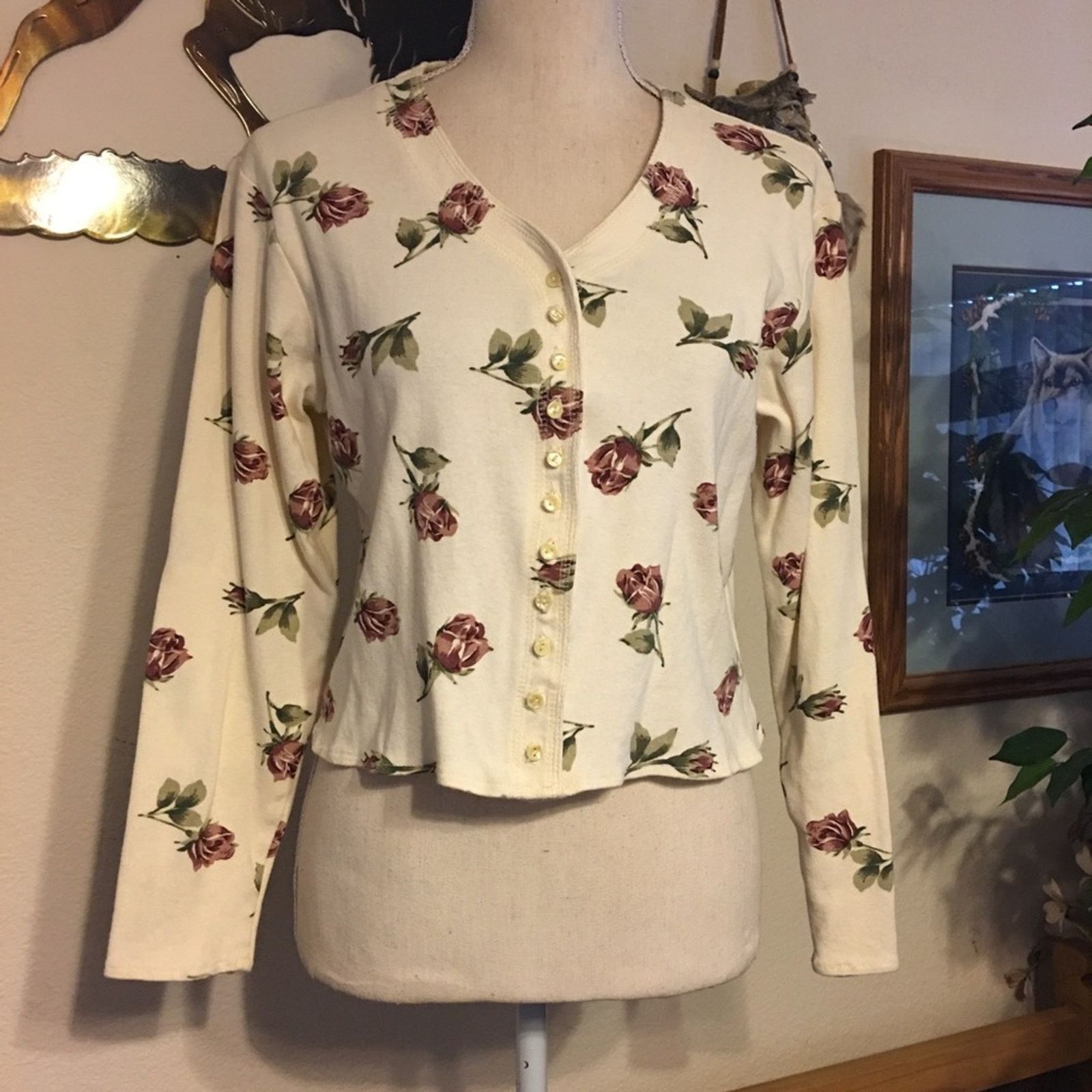 Other Next Era floral button front top L Size L / US 10 / IT 46 - 3 Thumbnail