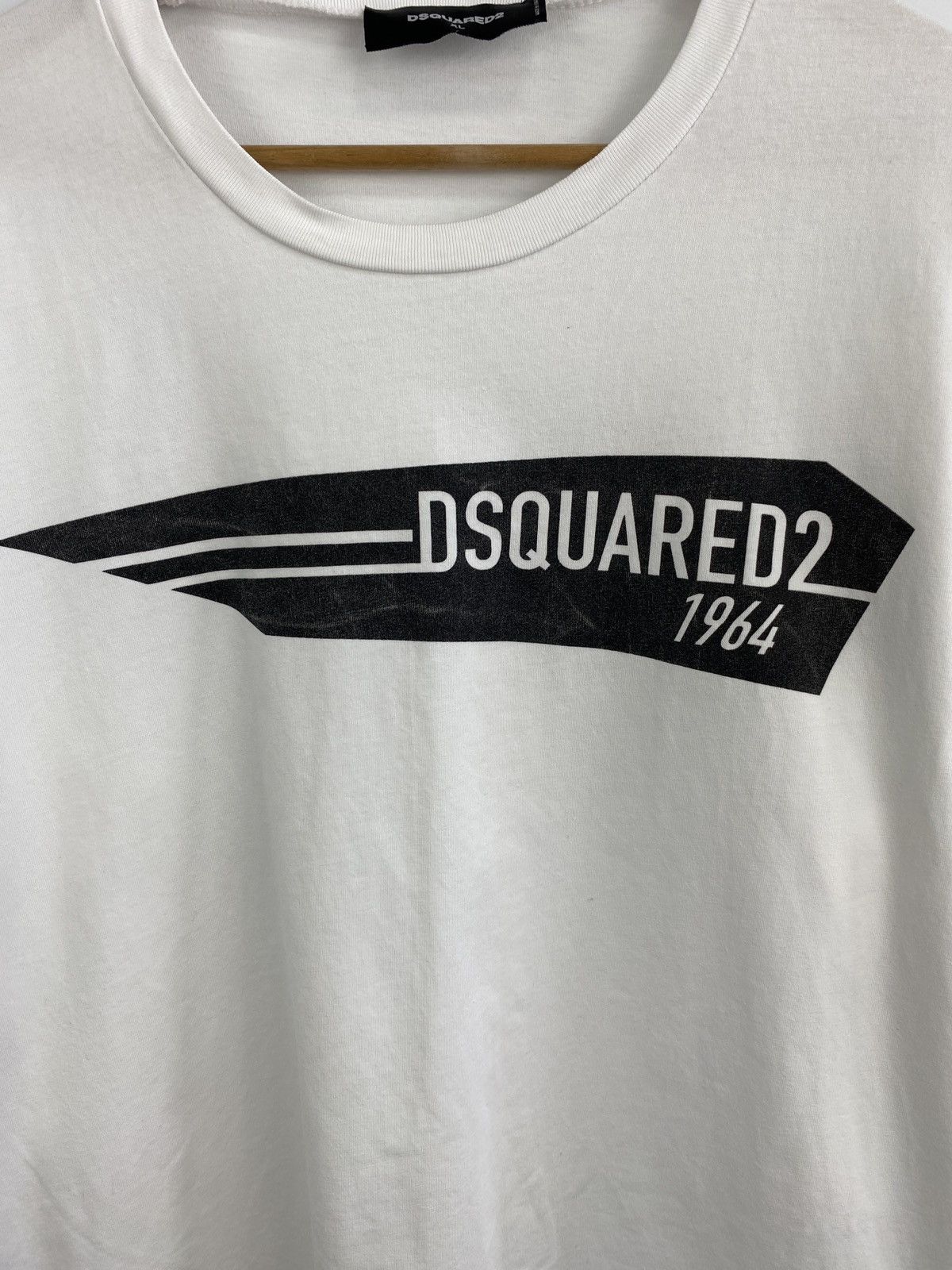 Dsquared2 🇮🇹 Dsquared2 Big Logo Y2K T-Shirt Rare Retro Hype Size US XL / EU 56 / 4 - 4 Thumbnail