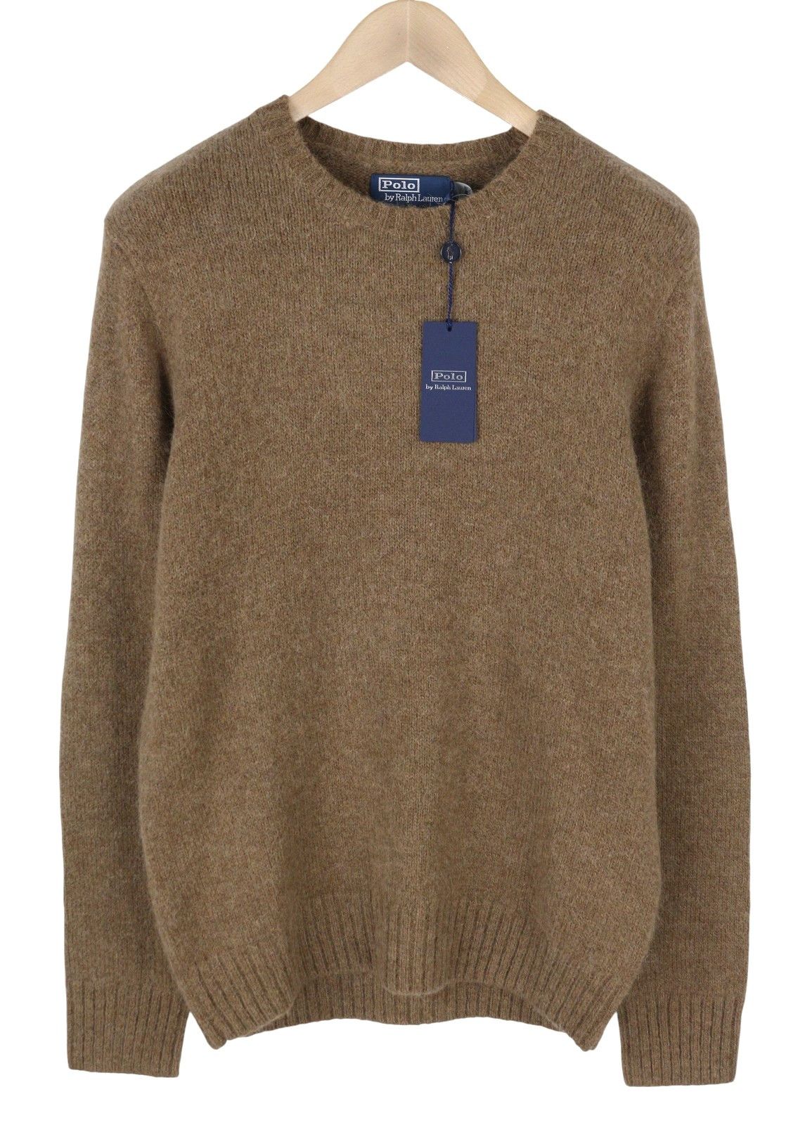 BROWN S Wool Alpaca Elbow Patch Pullover 86933