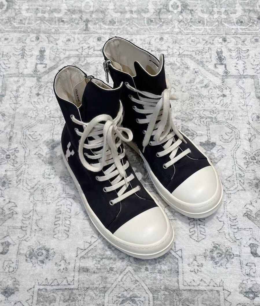 Rick Owens Rick Owens DRKSHDW high-top canvas sneakers Size US 7 / EU 40 - 1 Thumbnail