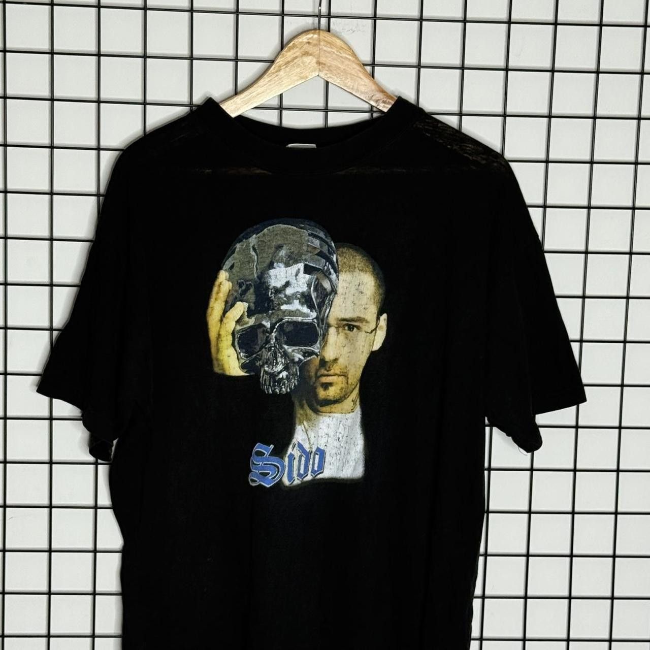 Vintage Sido T shirt Vintage Black Rap Portrait Tee Size US M / EU 48-50 / 2 - 4 Thumbnail