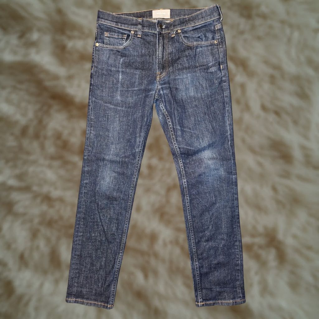 Everlane Everlane Jeans Slim Men 32x28 32x30 Stretch Blue Denim City Preppy Modern Slim Fit Tapered Regular Inseam 28 Size US 32 / EU 48 - 1 Thumbnail