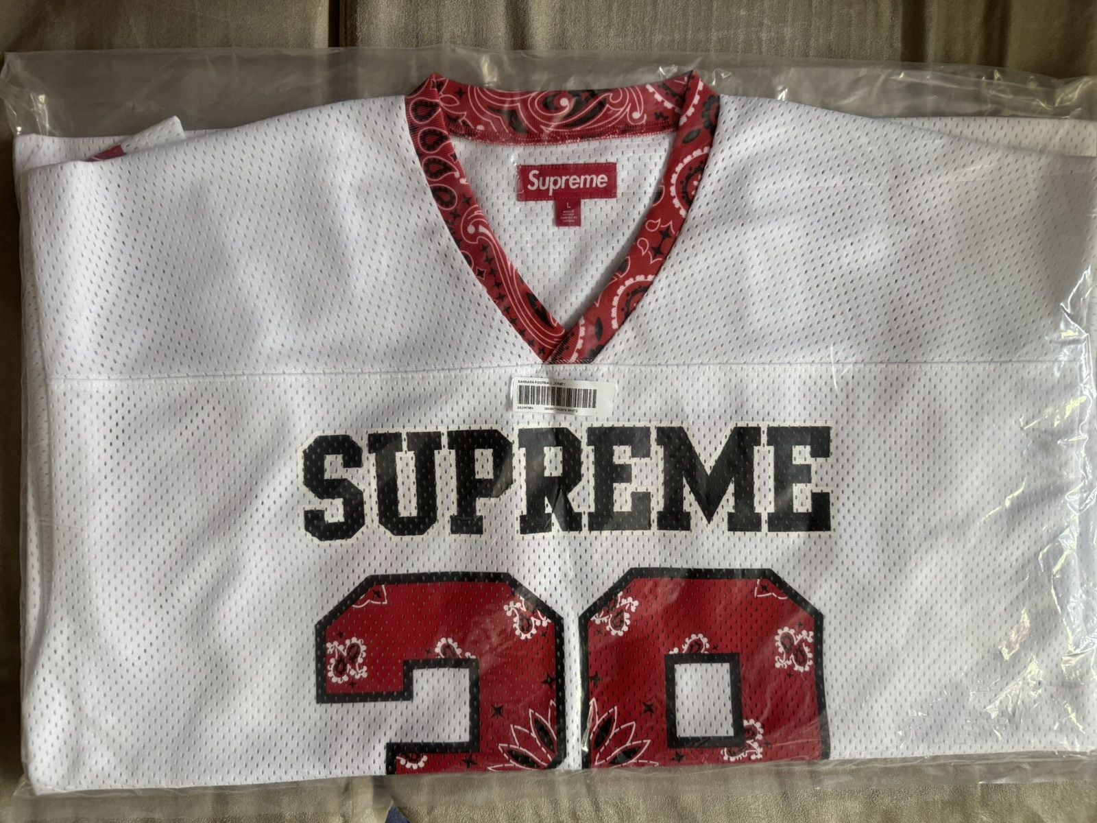 Supreme Bandana Football Jersey White