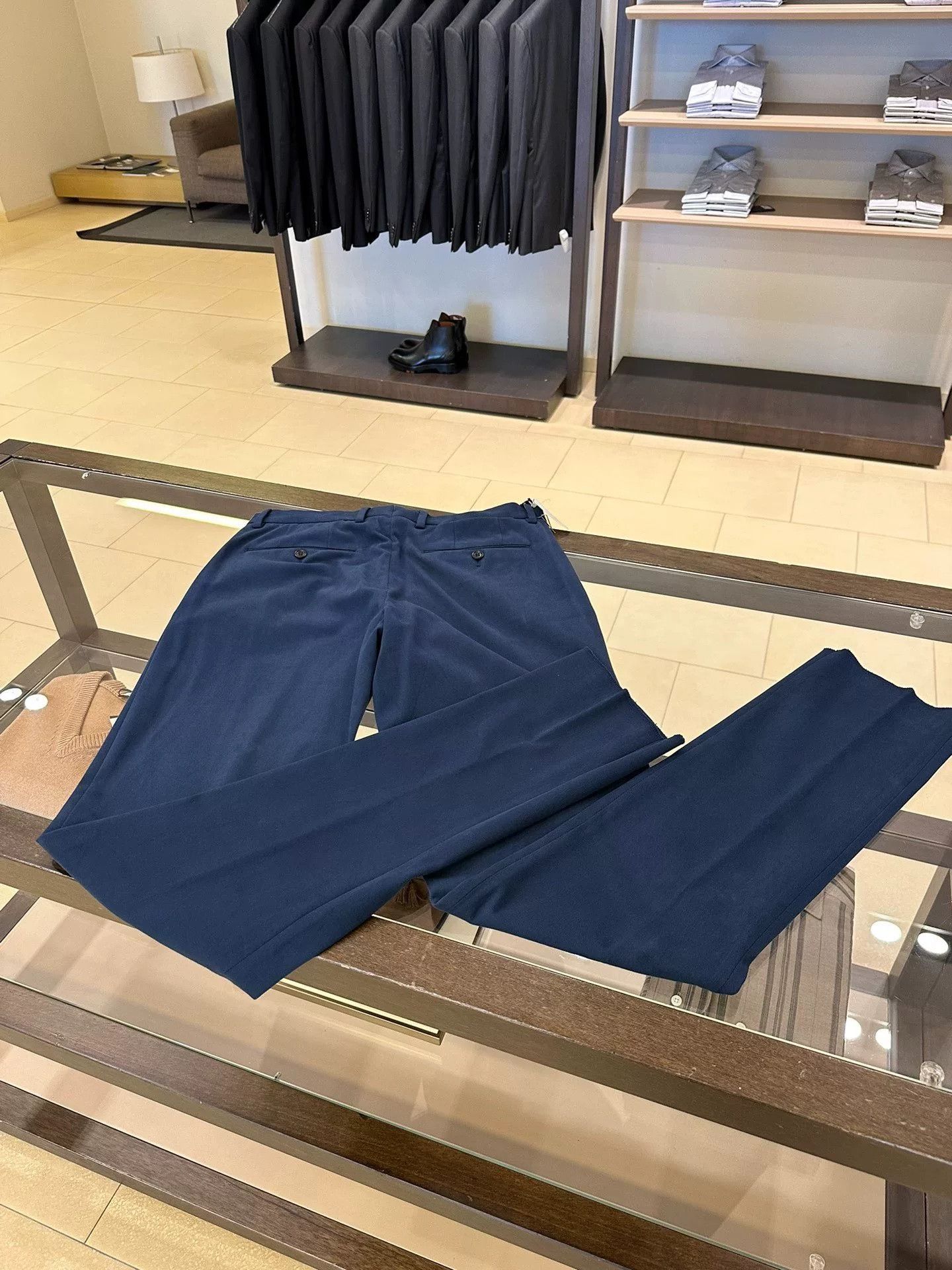 Ermenegildo Zegna Zegna Men's Blue Casual Pants Size US 34 / EU 50 - 8 Thumbnail
