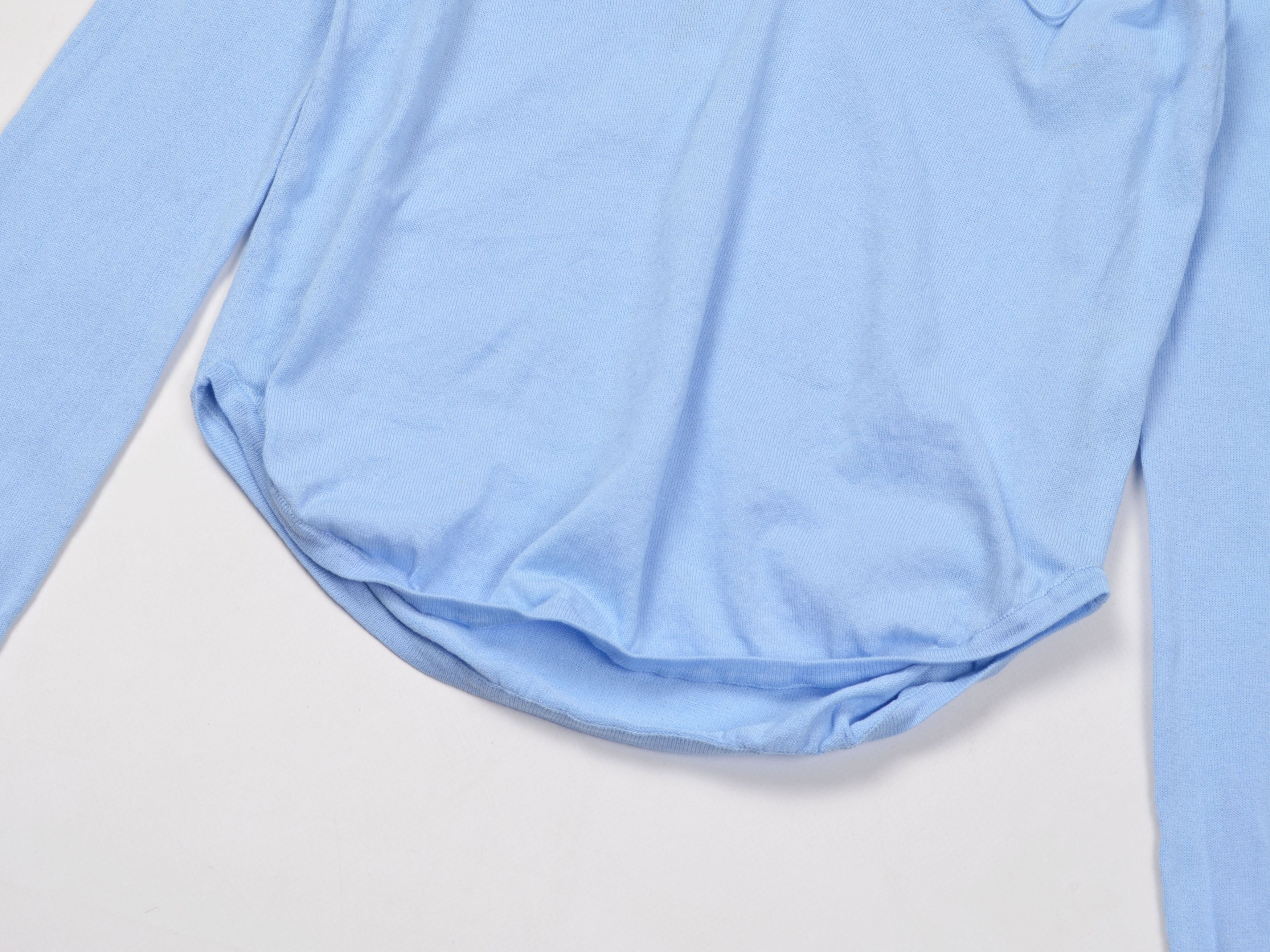 Vintage Vintage Inside Baby Blue Cropped Long Sleeve Y2K Top Size S / US 4 / IT 40 - 6 Thumbnail