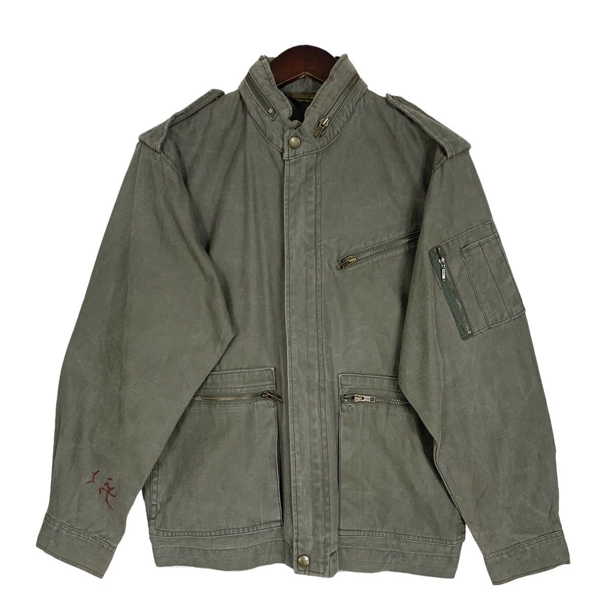 Japanese Brand Vintage Jeansly Military Style Jacket Size M Size US M / EU 48-50 / 2 - 2 Thumbnail
