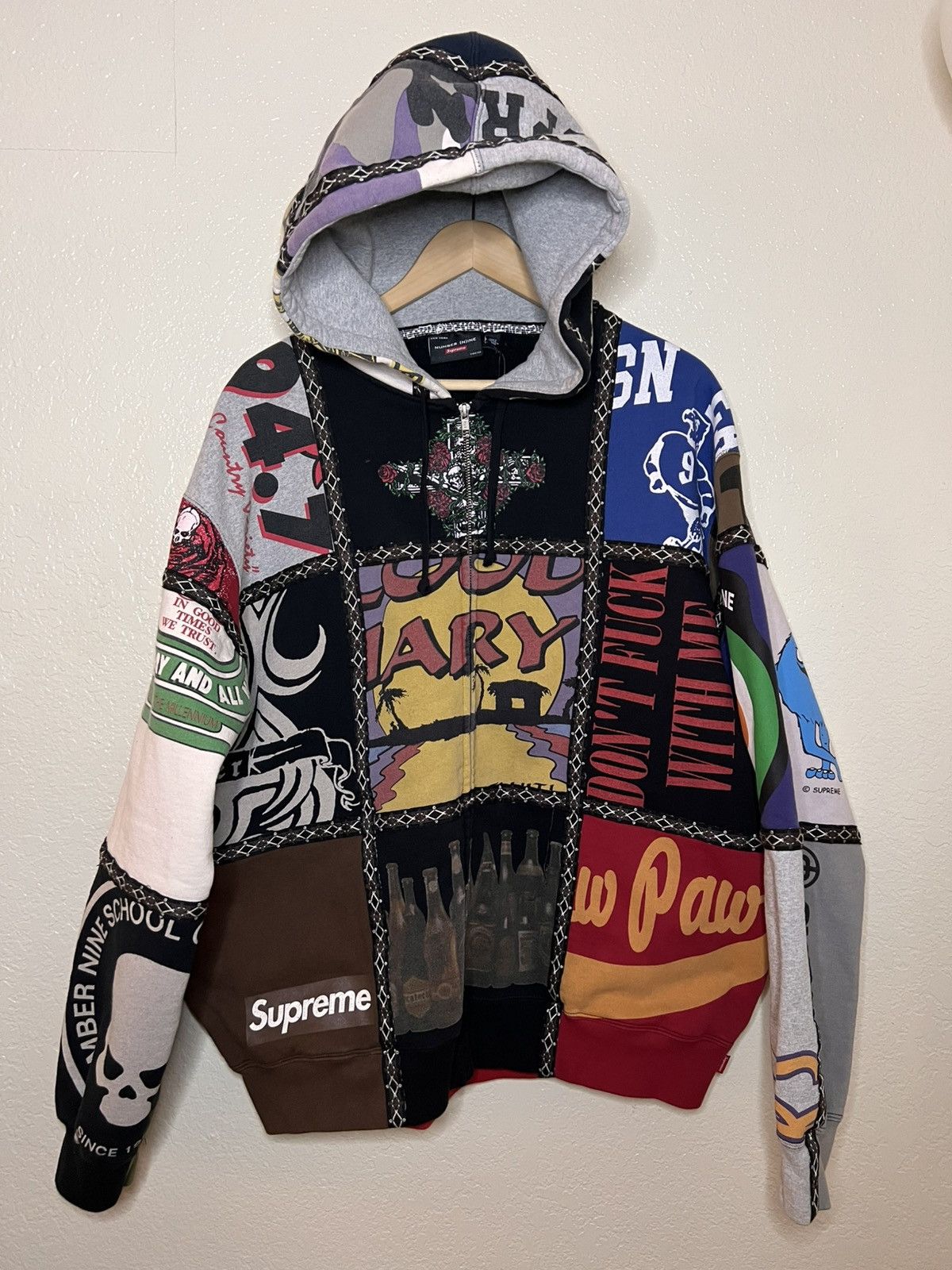 Number (N)ine Number Nine Tribal Hearts Pullover Hoodie / Zip-up
