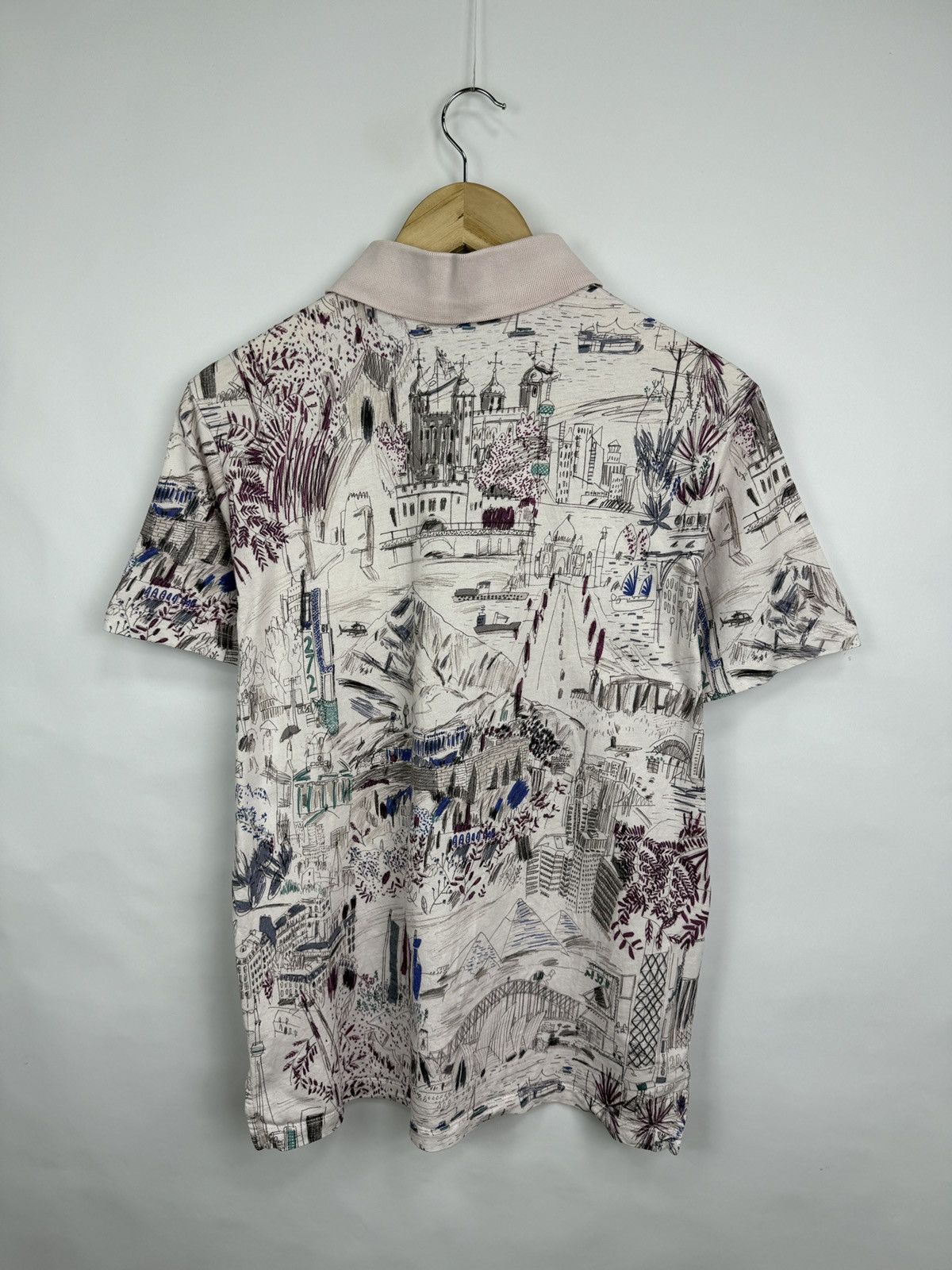Paul Smith 🇬🇧 Paul Smith Art Luxury Polo T-Shirt Rare Retro Hype Y2K Size US L / EU 52-54 / 3 - 9 Thumbnail