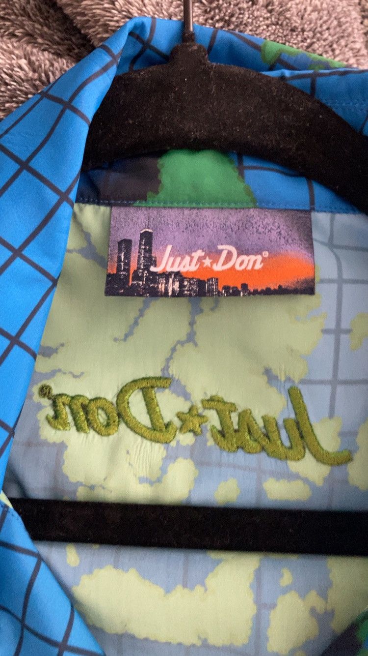 Just Don Just Don "Global Grid" Map Print Snap-Front Shirt Size US M / EU 48-50 / 2 - 1 Thumbnail