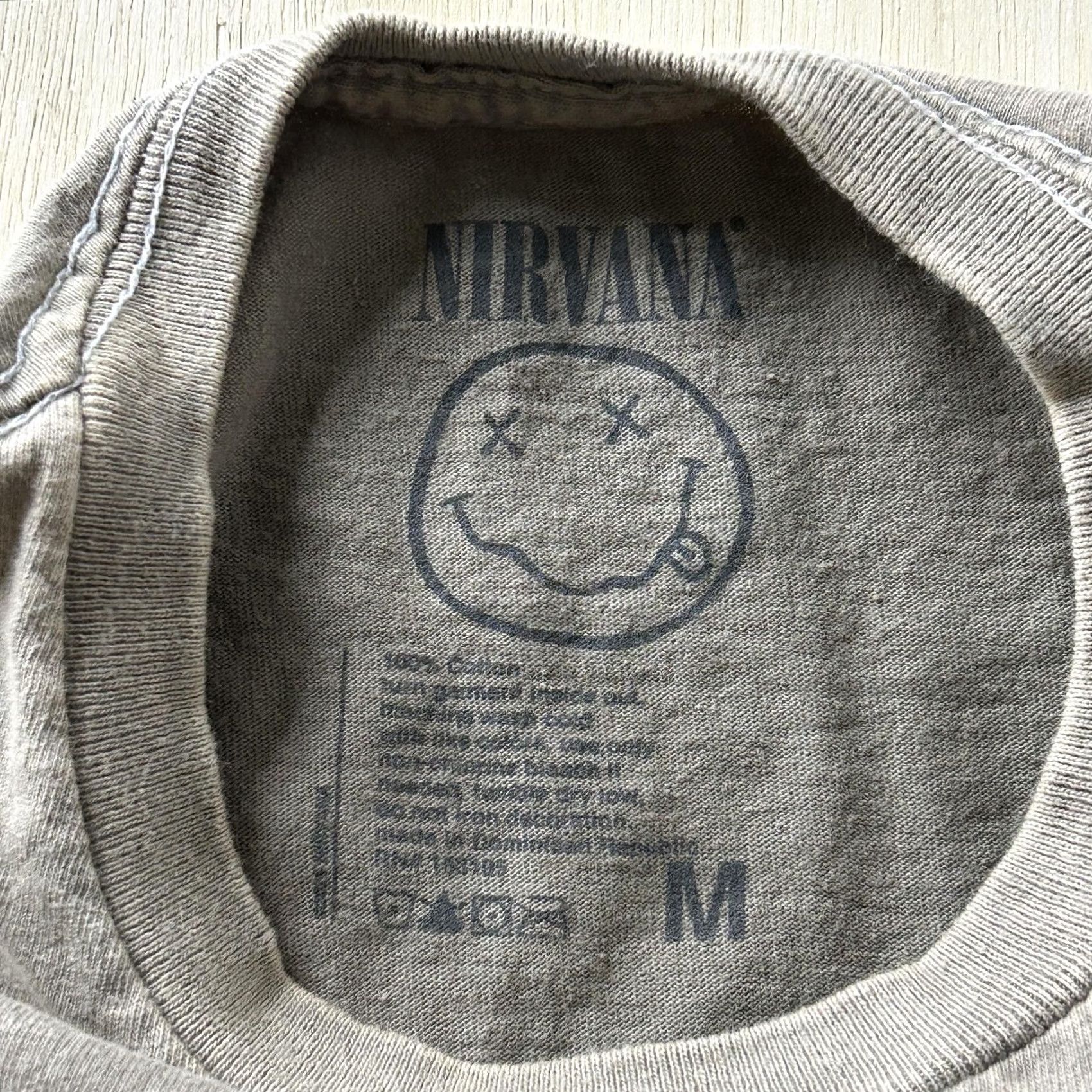 Vintage Nirvana In Utero Shirt Mens M Gray Graphic Tee T-Shirt Size US M / EU 48-50 / 2 - 3 Thumbnail