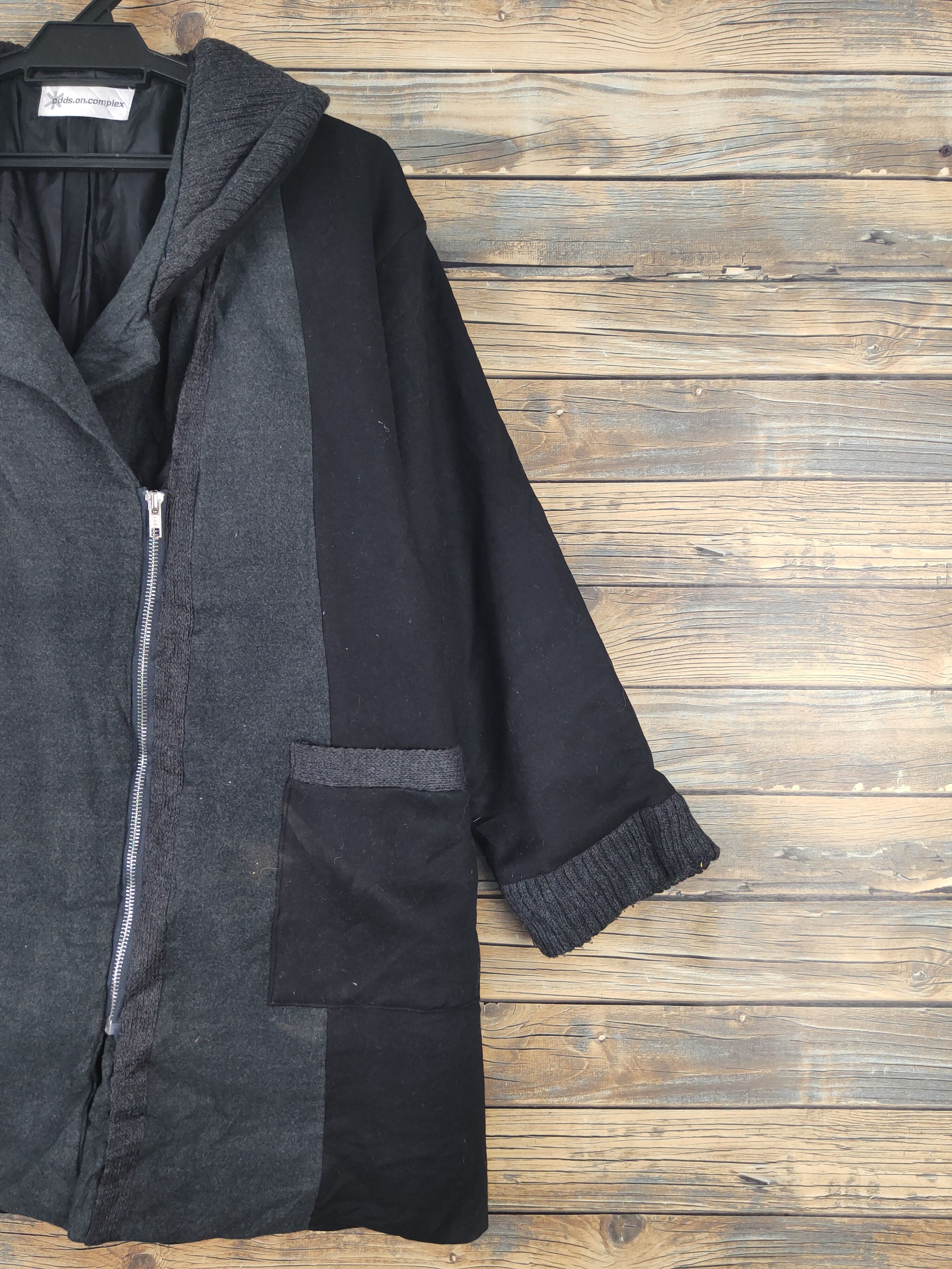 Japanese Brand × Vintage Old Vintage Design by Odds on Complex Black Coats Size US L / EU 52-54 / 3 - 5 Thumbnail