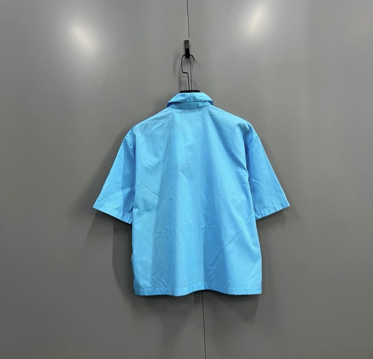 Hermes Blue Short Sleeve Shirt with Green Lobster Print Size US M / EU 48-50 / 2 - 2 Thumbnail