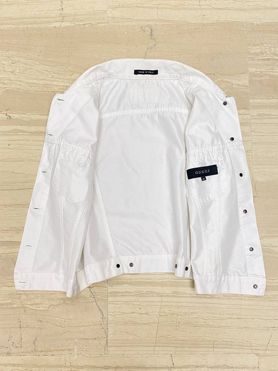 Gucci Gucci x Tom Ford Denim White Casual Jacket Vest Vintage Y2K Size L / US 10 / IT 46 - 6 Thumbnail