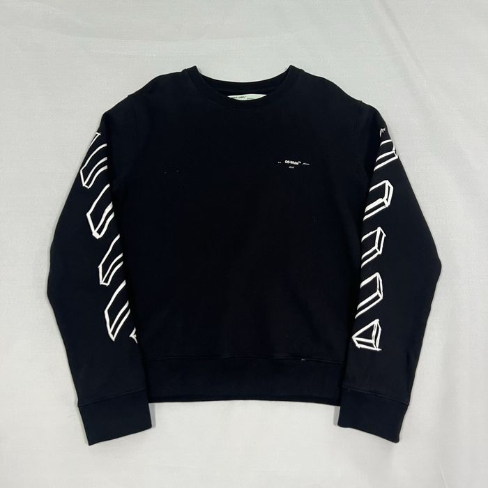 Off white discount diagonal arrows sweatshirt