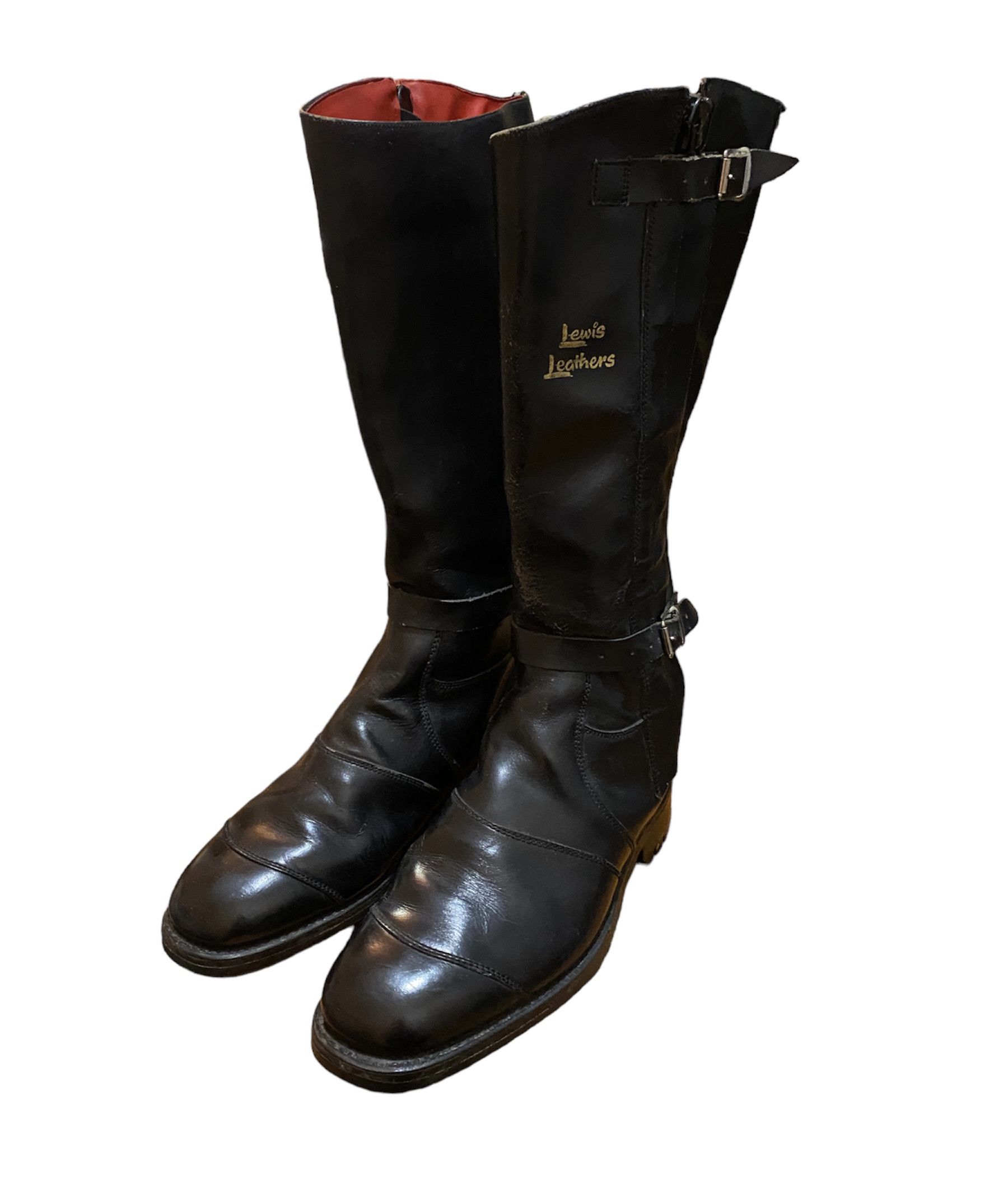 Rare Vintage 80s Lewis Leathers Racing Boots Aviakit England