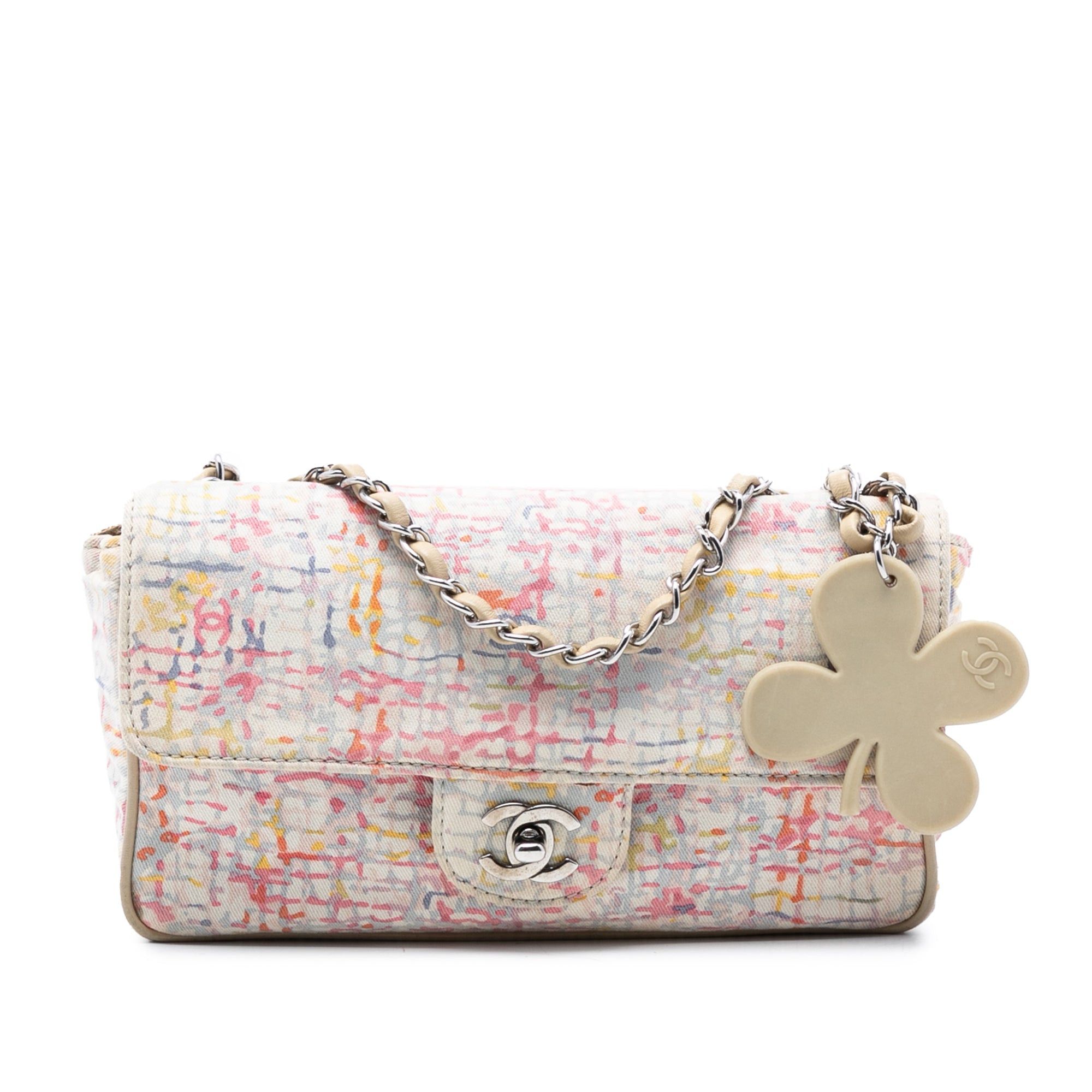 Chanel Small Printed Canvas Watercolor Clover Flap Size ONE SIZE - 1 Thumbnail