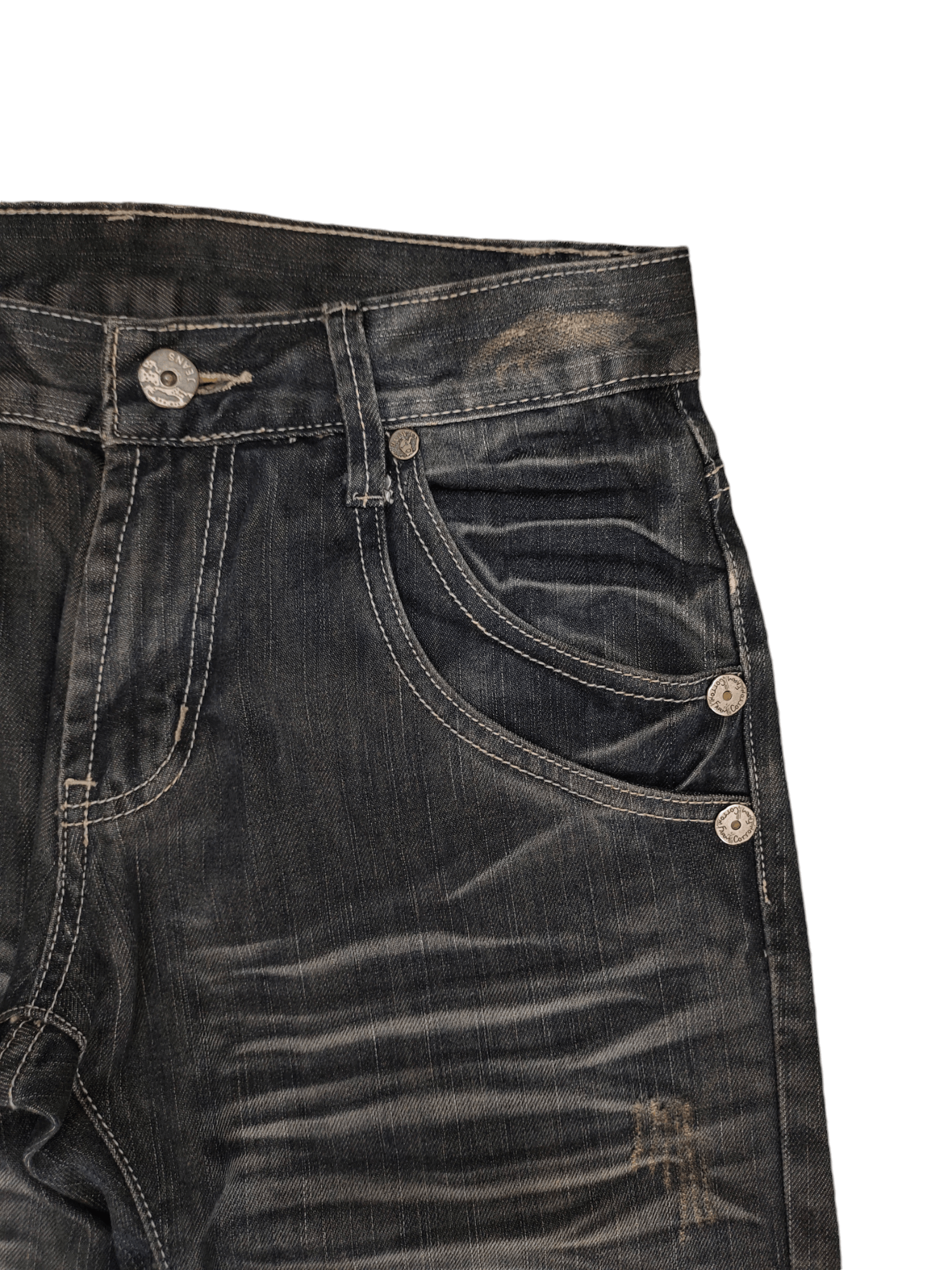 Comme des Garcons × Undercover Vintage Clone Devgru Clawmark Distress Faded Denim Jeans Size US 30 / EU 46 - 4 Thumbnail