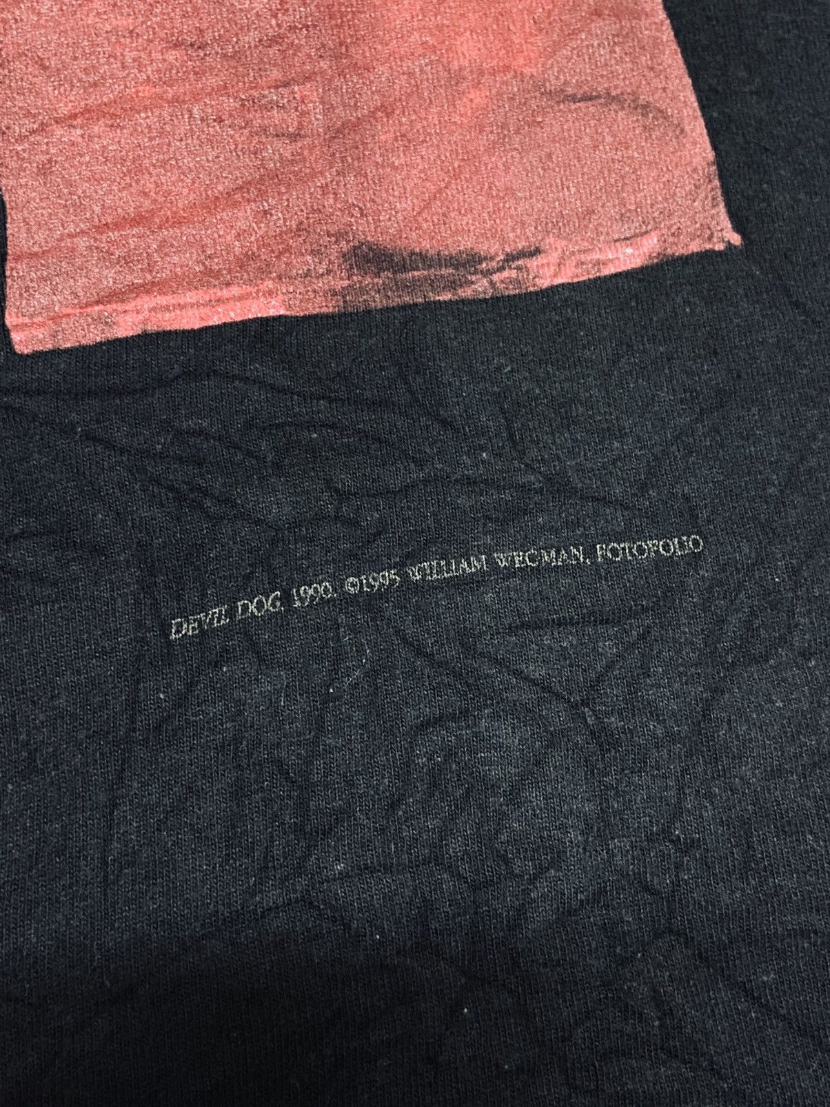 Vintage VINTAGE DEVIL DOG WILLIAM WEGMAN ART TEE Size US M / EU 48-50 / 2 - 9 Thumbnail