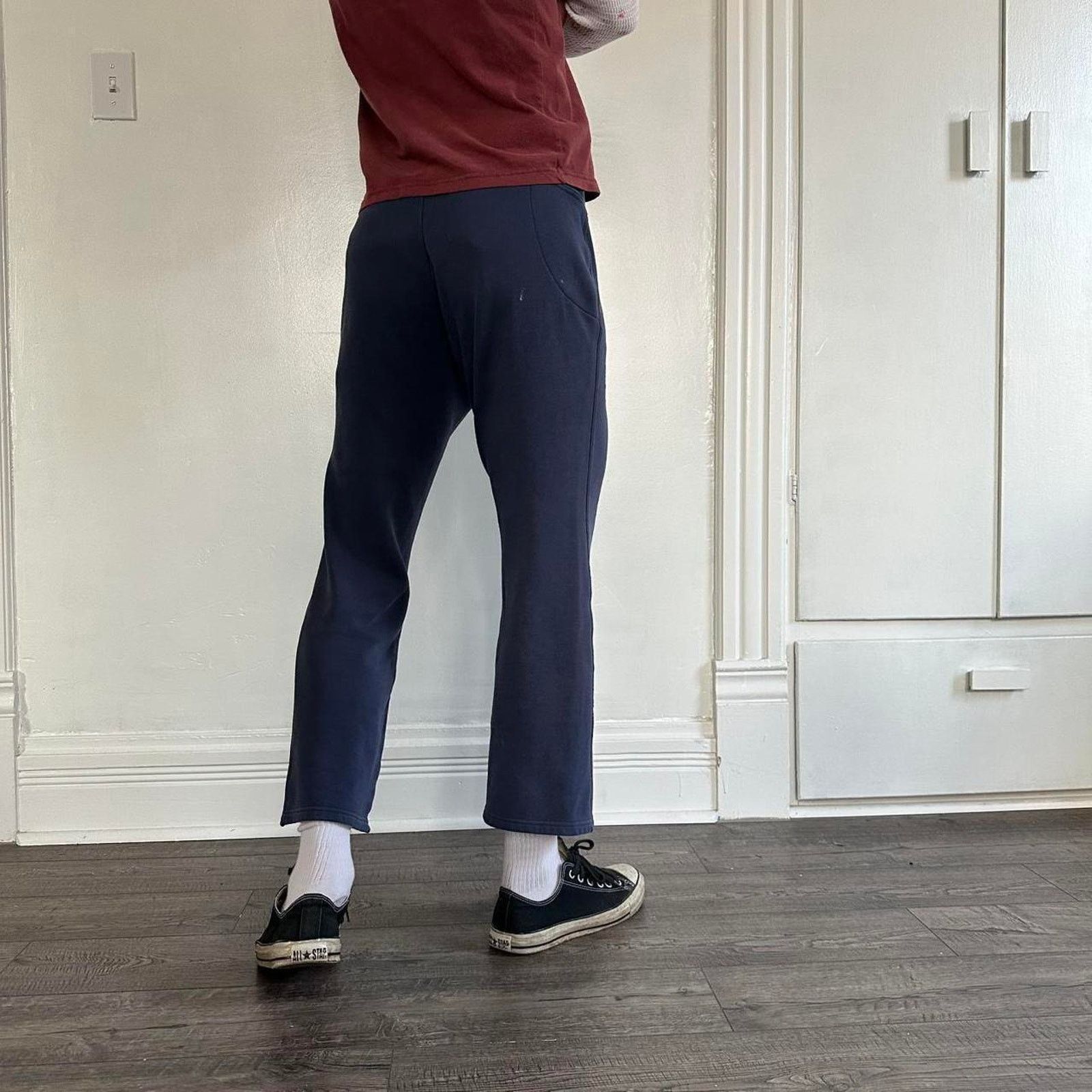 Vintage Vintage Y2K Cotton Cropped Capris Sweatpants Size 28" / US 6 / IT 42 - 7 Thumbnail