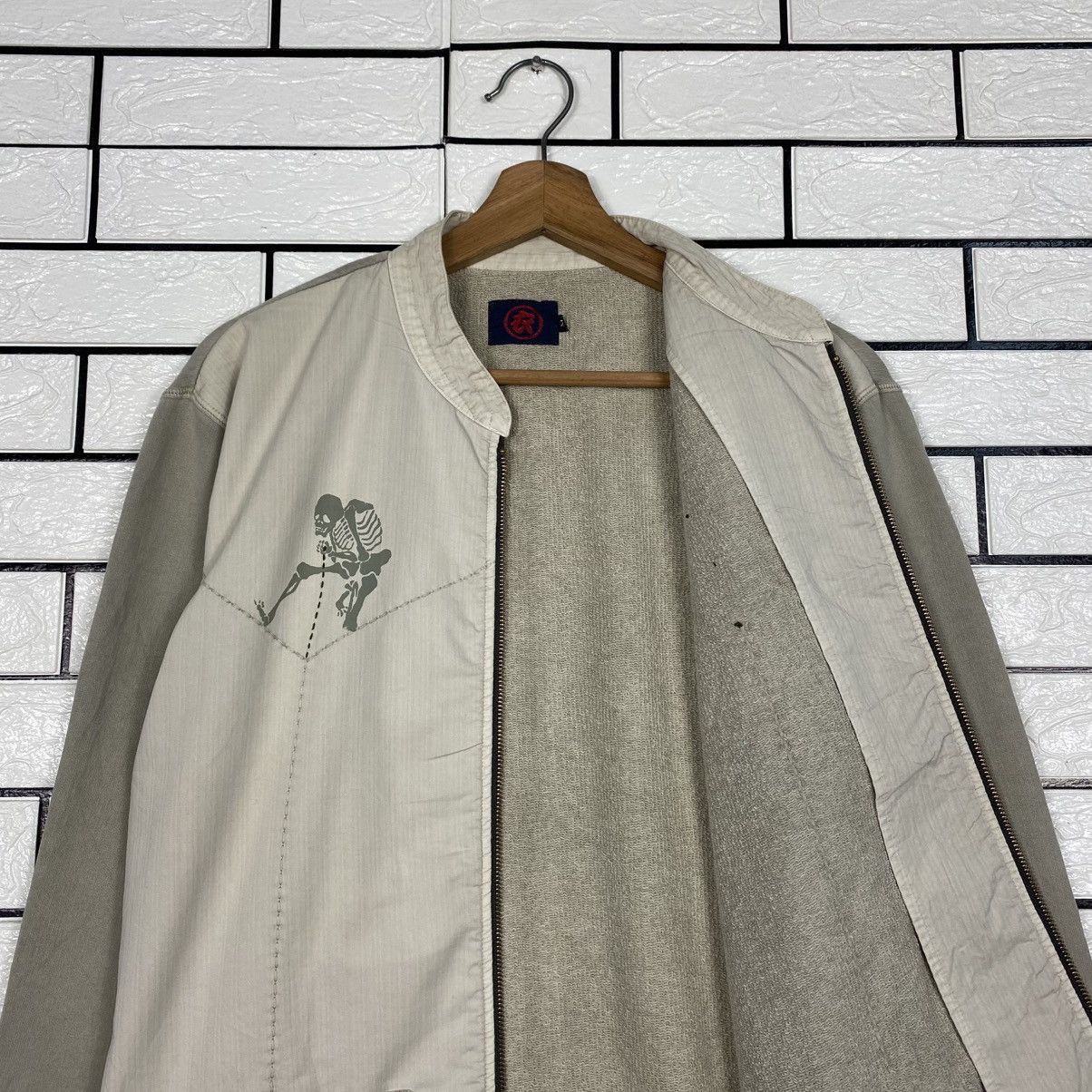 Kapital 📌Vintage Zipper Light Jacket Skeleton Design Kyoto Japan Size US M / EU 48-50 / 2 - 14 Thumbnail
