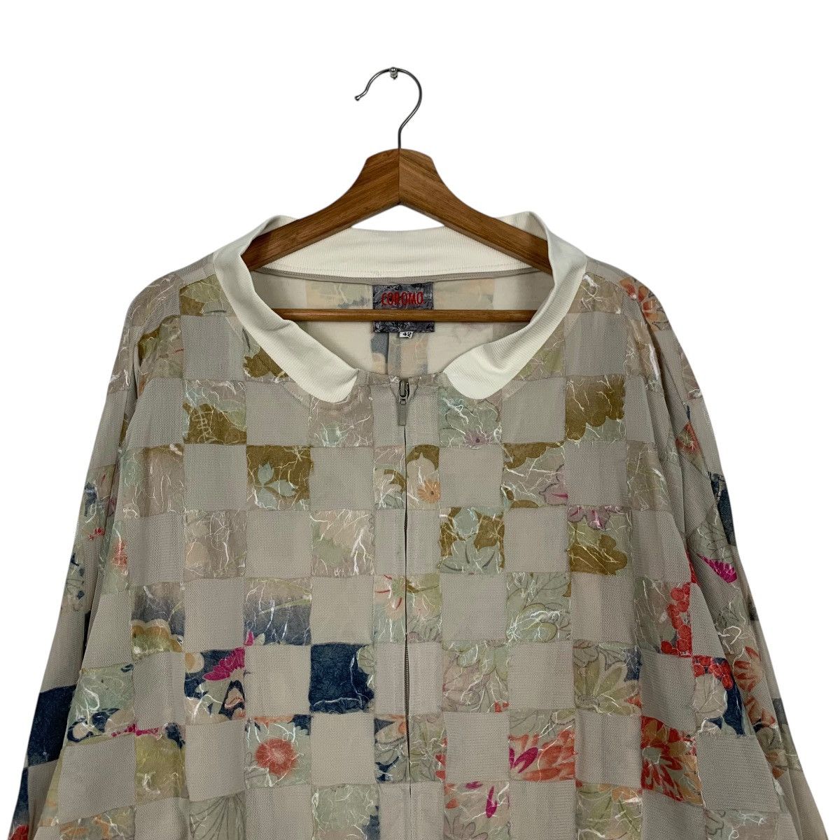 Japanese Brand COROMO by Deco Sugai Checked Light Jacket #1690-C75 Size L / US 10 / IT 46 - 2 Thumbnail