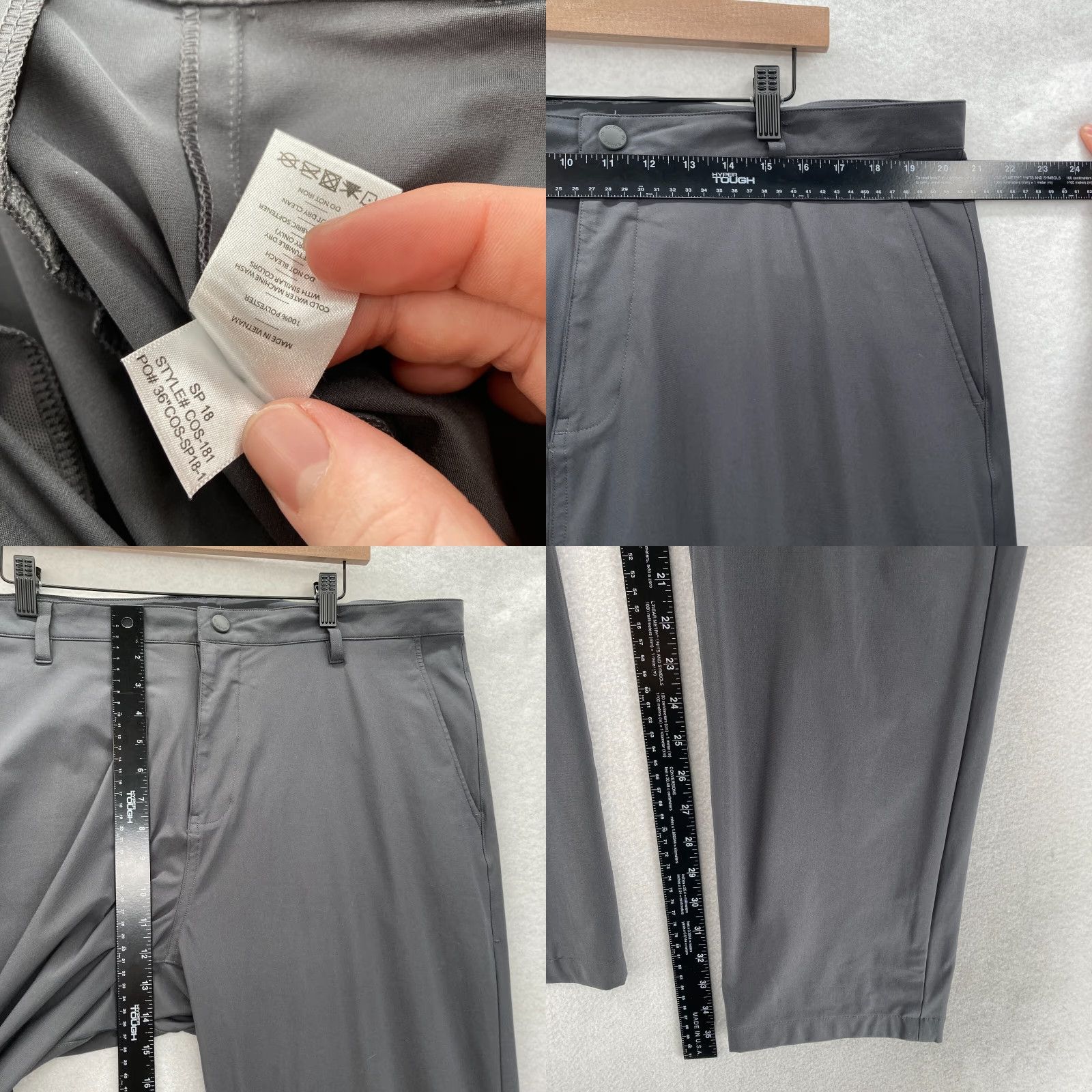 Rhone Rhone City Pant COS-181 Athletic Reflective Khaki Chino Pants Mens 40x36 Size US 40 / EU 56 - 8 Thumbnail