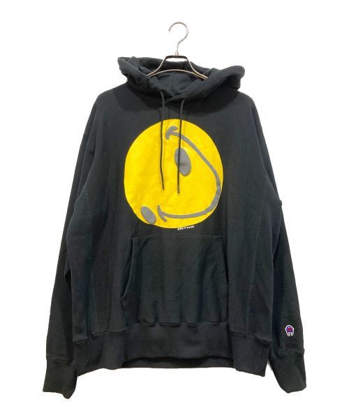 READYMADE READYMADE Smiley Print Pullover Hoodie Black L | Grailed