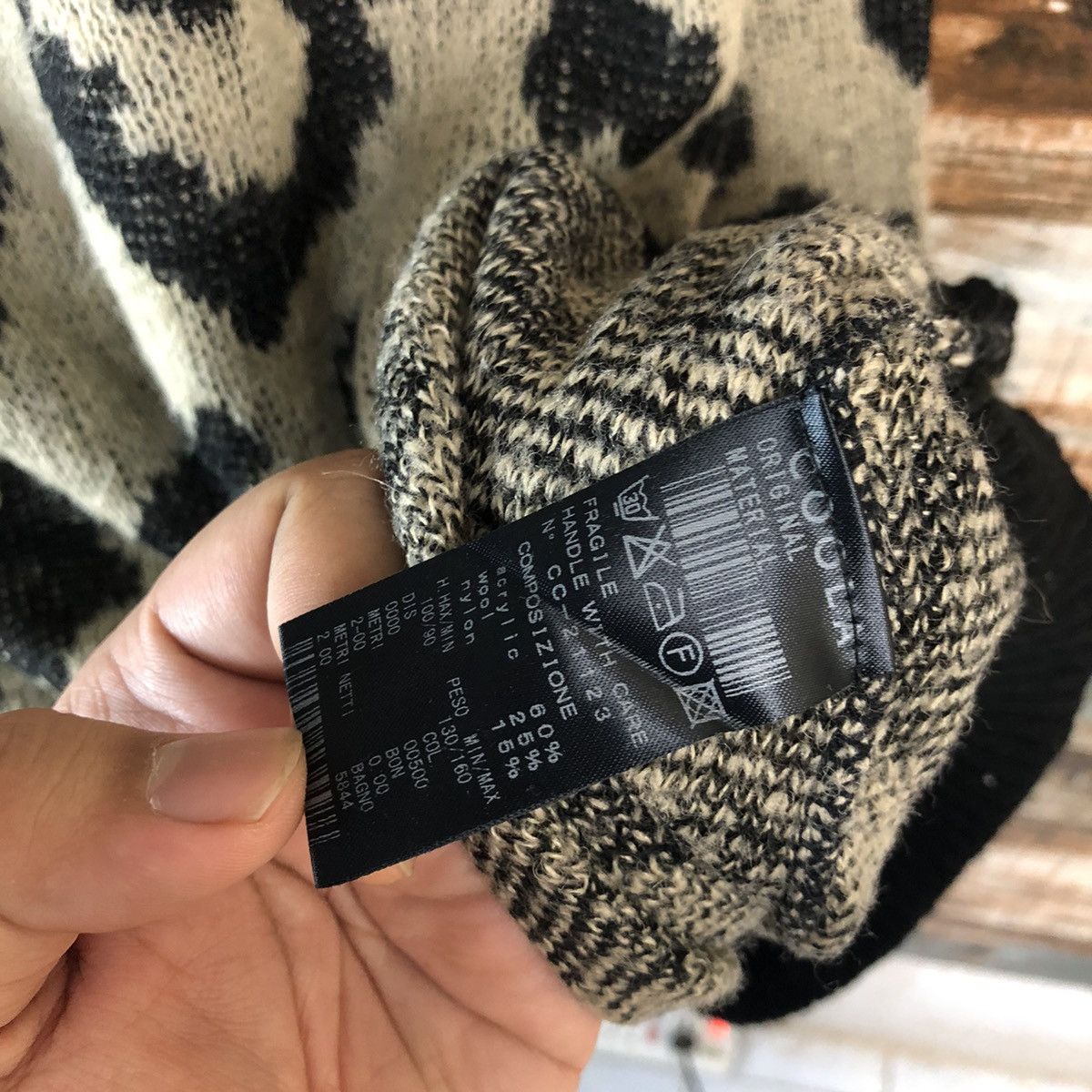 Homespun Knitwear × Japanese Brand Loola Loloars Leopard Turtle Neck Knitwear #A1964 Size US M / EU 48-50 / 2 - 11 Thumbnail