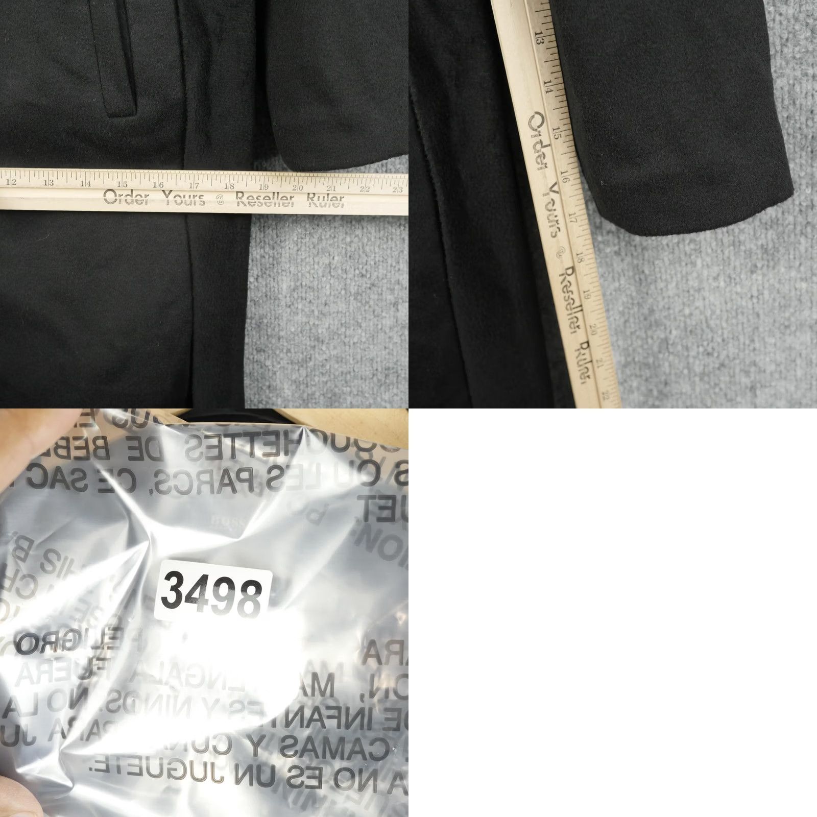 Hugo Boss Hugo Boss Coat Womens 6 Black Claira Belted Long Virgin Wool Overcoat Jacket Size M / US 6-8 / IT 42-44 - 10 Thumbnail