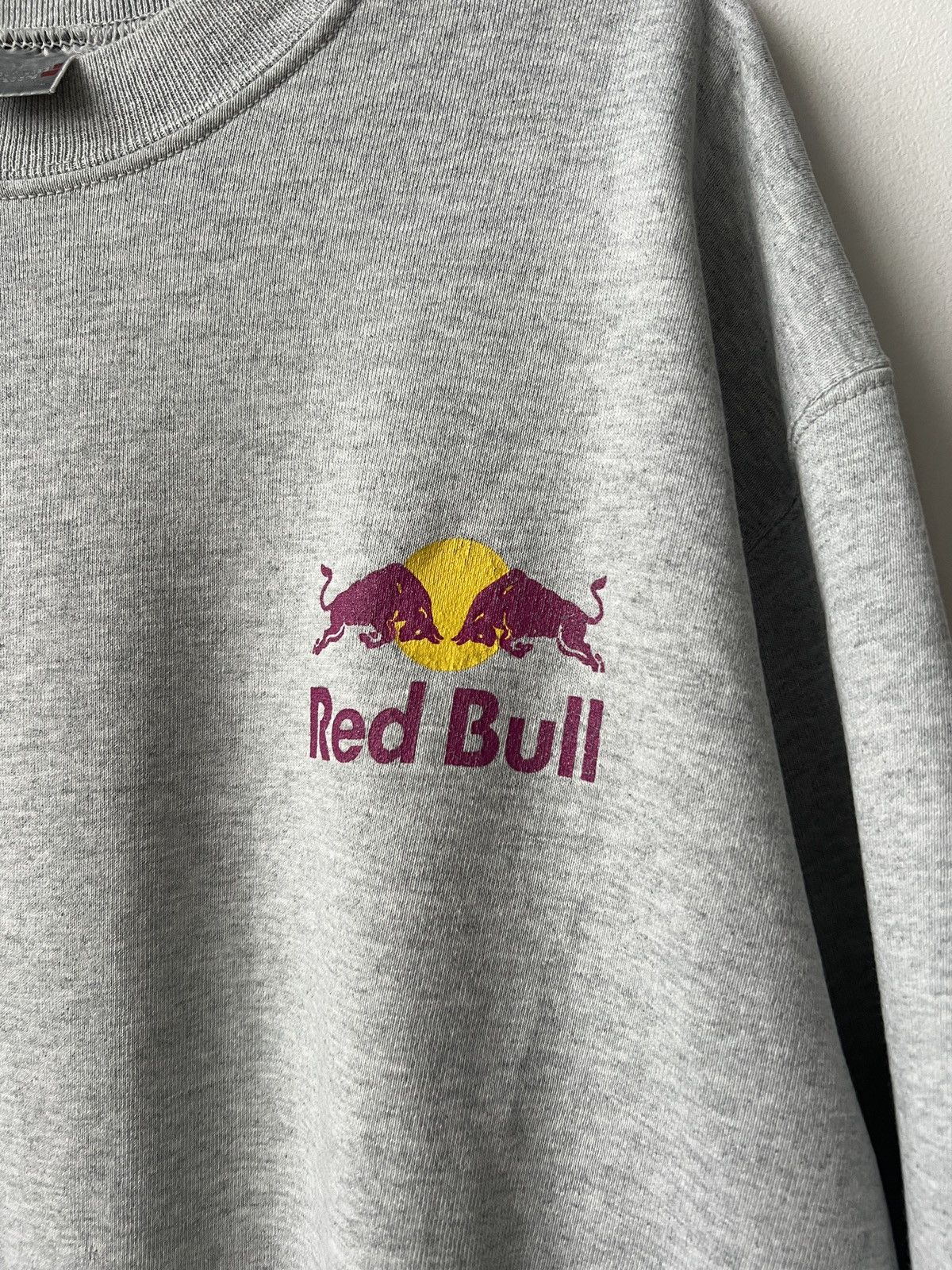Red Bull Vintage Red Bull Big Logo Cotton Grey Sweatshirt Size M/L Size US M / EU 48-50 / 2 - 5 Thumbnail