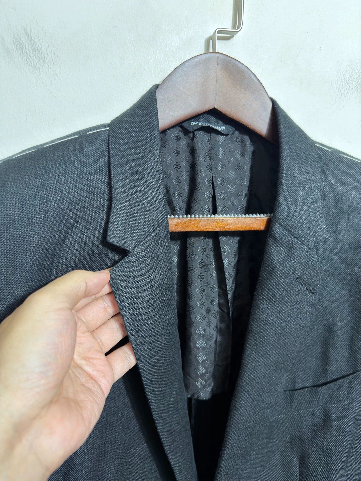 Dolce & Gabbana DG Linen Black Slim Blazer 52 Size 52R - 3 Thumbnail