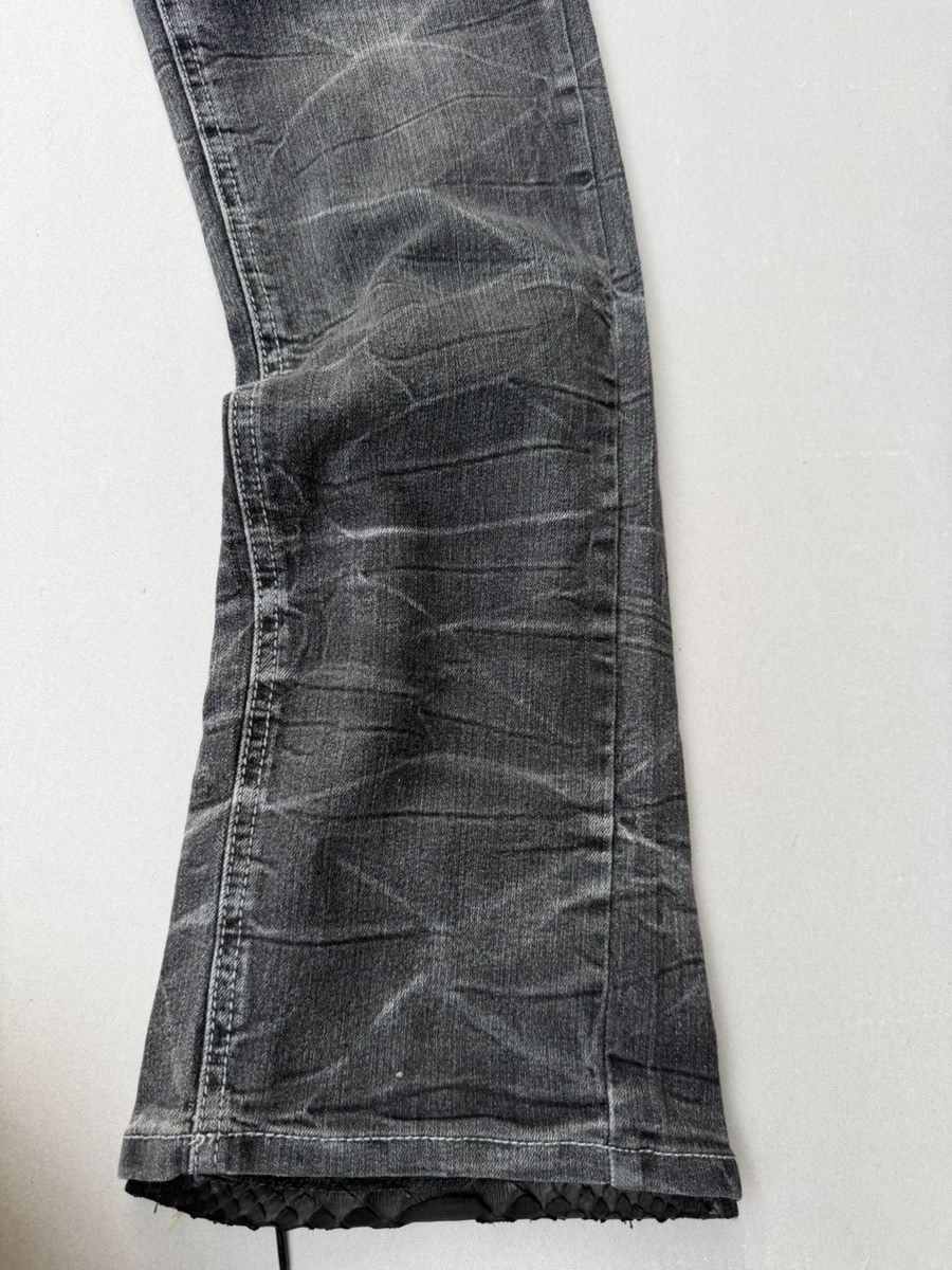 Japanese Brand lace up flare jeans Size US 29 - 3 Thumbnail