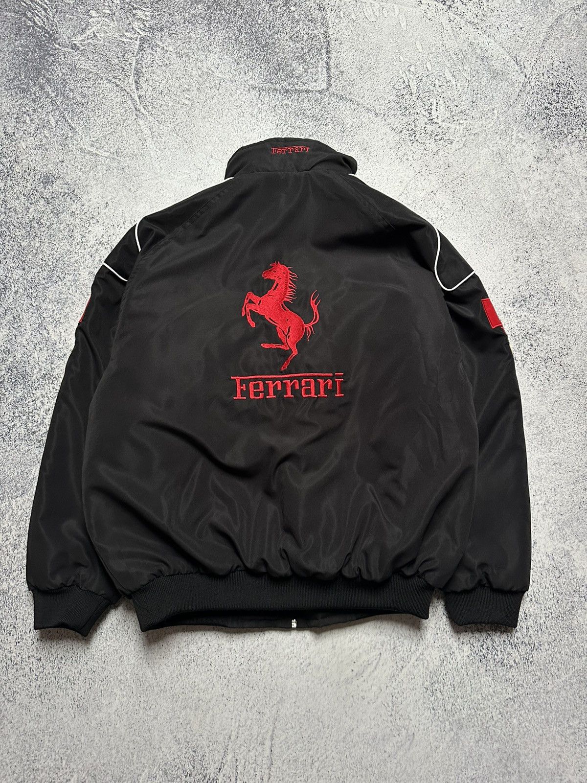 Ferrari Ferarri F1 Team Bomber Jacket Y2K Size US L / EU 52-54 / 3 - 2 Thumbnail