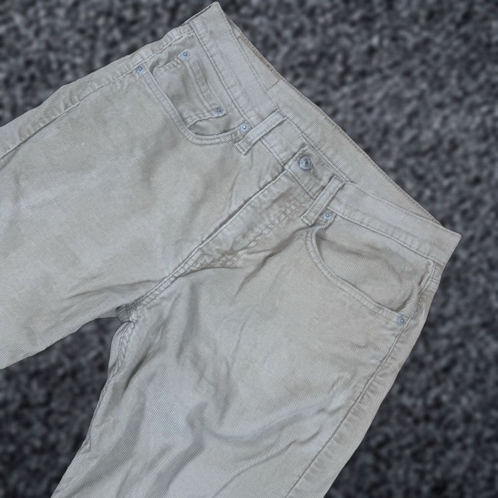 Levi's Levi's 502 Corduroy Pants Mens 30x29 Khaki Beige Straight Leg Regular Color: Orange denim Chino Style: Corduroy Pants Mens Medium? Size US 30 / EU 46 - 1 Thumbnail