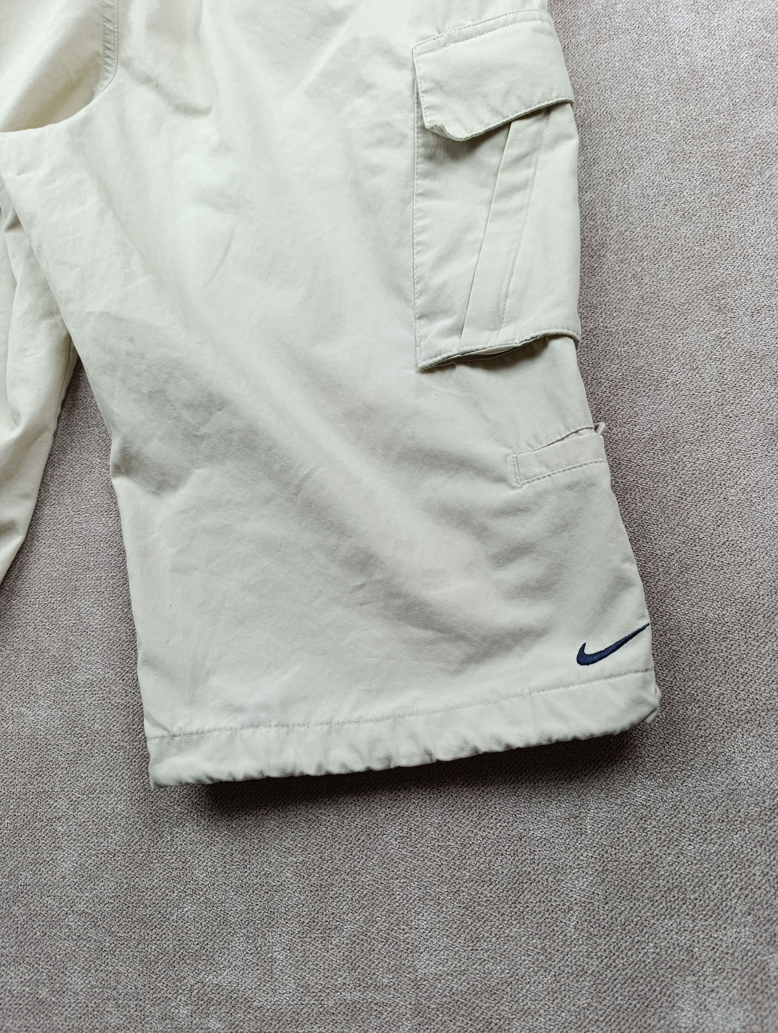 Nike Nike Mens Vintage Cargo Shorts Drawstring Breeches Size US 34 / EU 50 - 15 Thumbnail