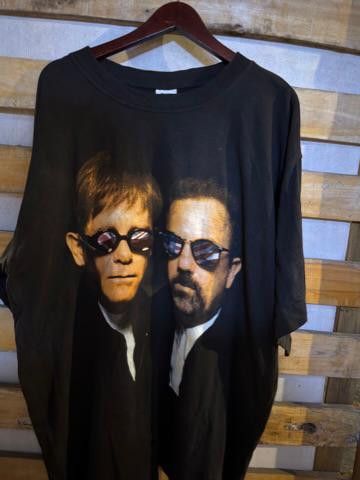 Band Tees TRASH VINTAGE FACE 2 FACE ELTON JOHN BILLY JOEL Size US L / EU 52-54 / 3 - 10 Thumbnail