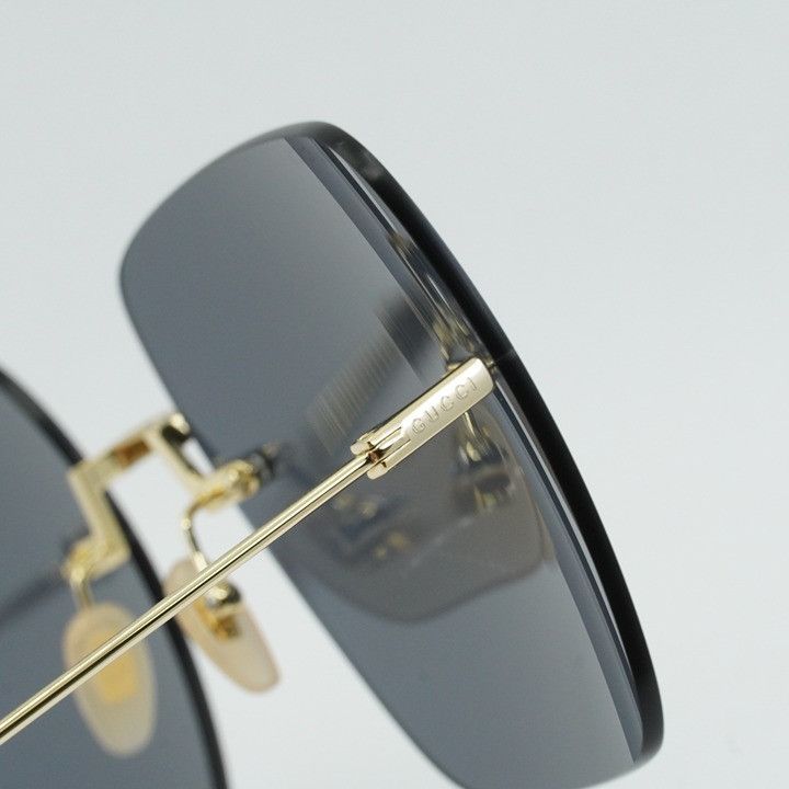Gucci Gucci GG1147S 001 Sunglasses Gold Butterfly Frame, Grey Size ONE SIZE - 5 Thumbnail