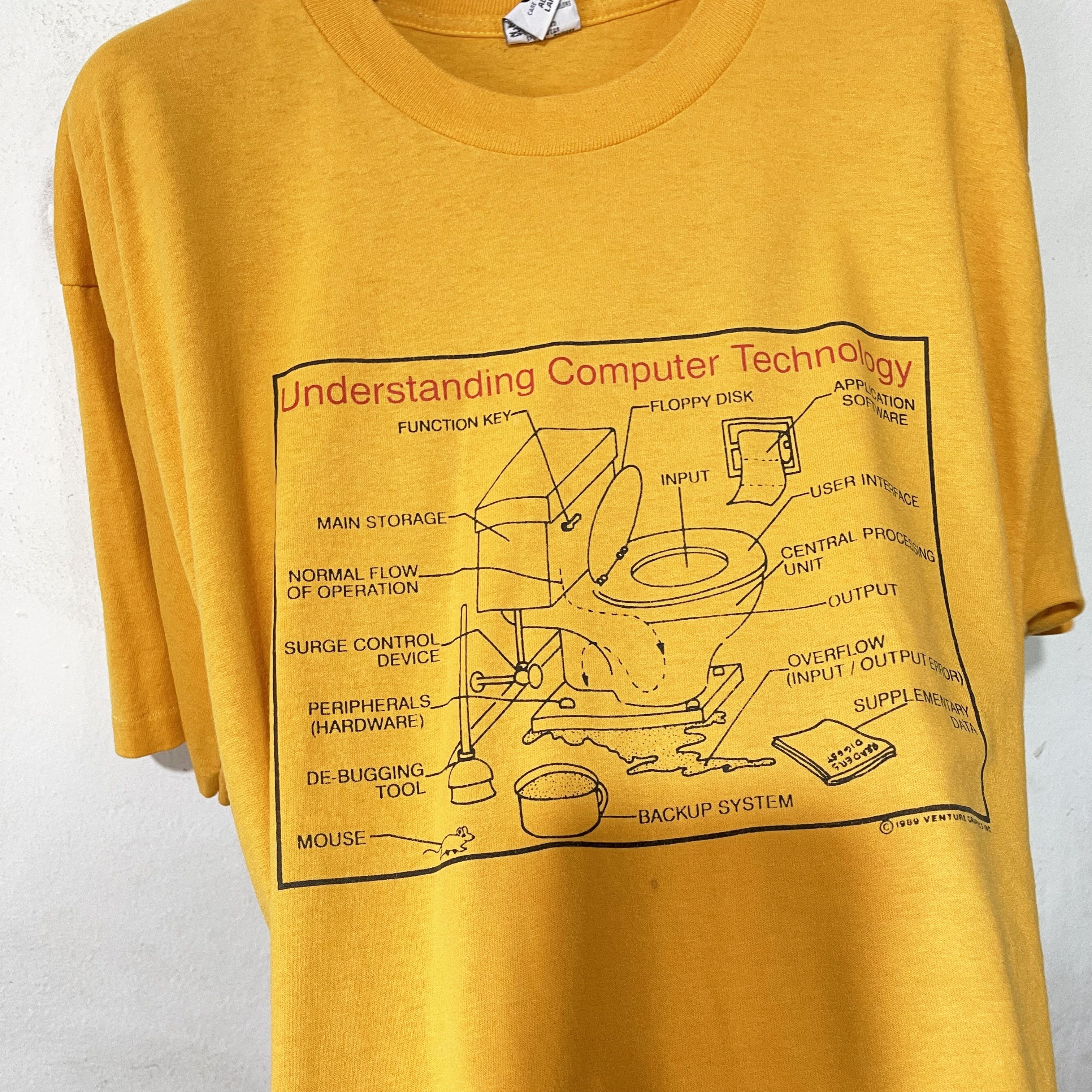 Vintage Vintage 1989 Understanding Computer Technology T-Shirt Size US L / EU 52-54 / 3 - 2 Thumbnail
