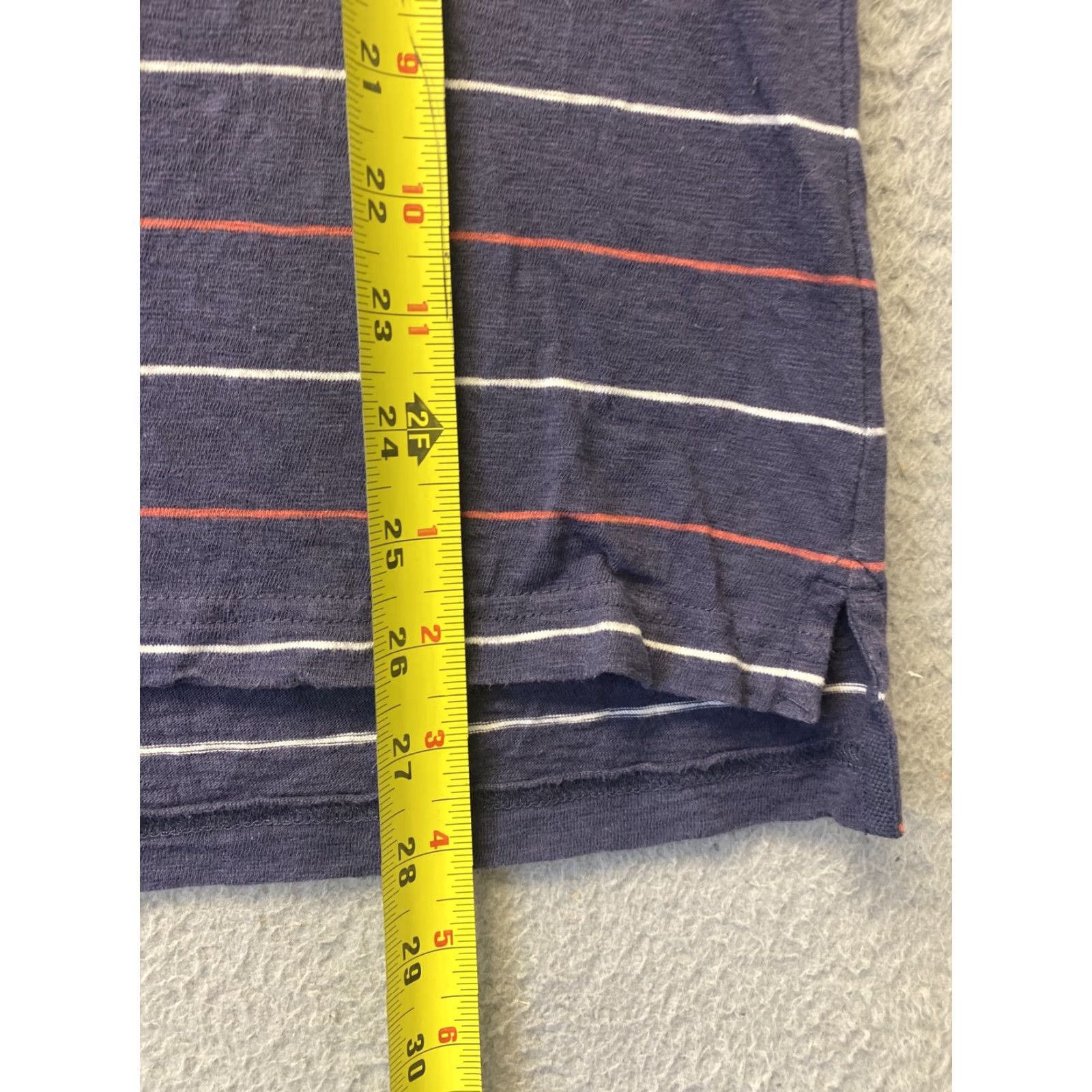 Vintage J Crew Polo Shirt Mens S Blue Striped Short Sleeve Collared Golf Regular Fit Size US S / EU 44-46 / 1 - 5 Thumbnail