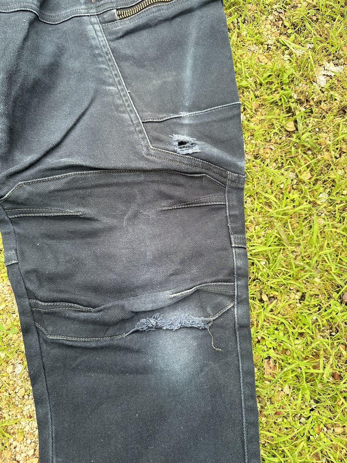 Beauty Beast VINTAGE DOUBLE KNEE TORAICHI JAPAN FADED BIKERS PANTS Size US 32 / EU 48 - 7 Thumbnail