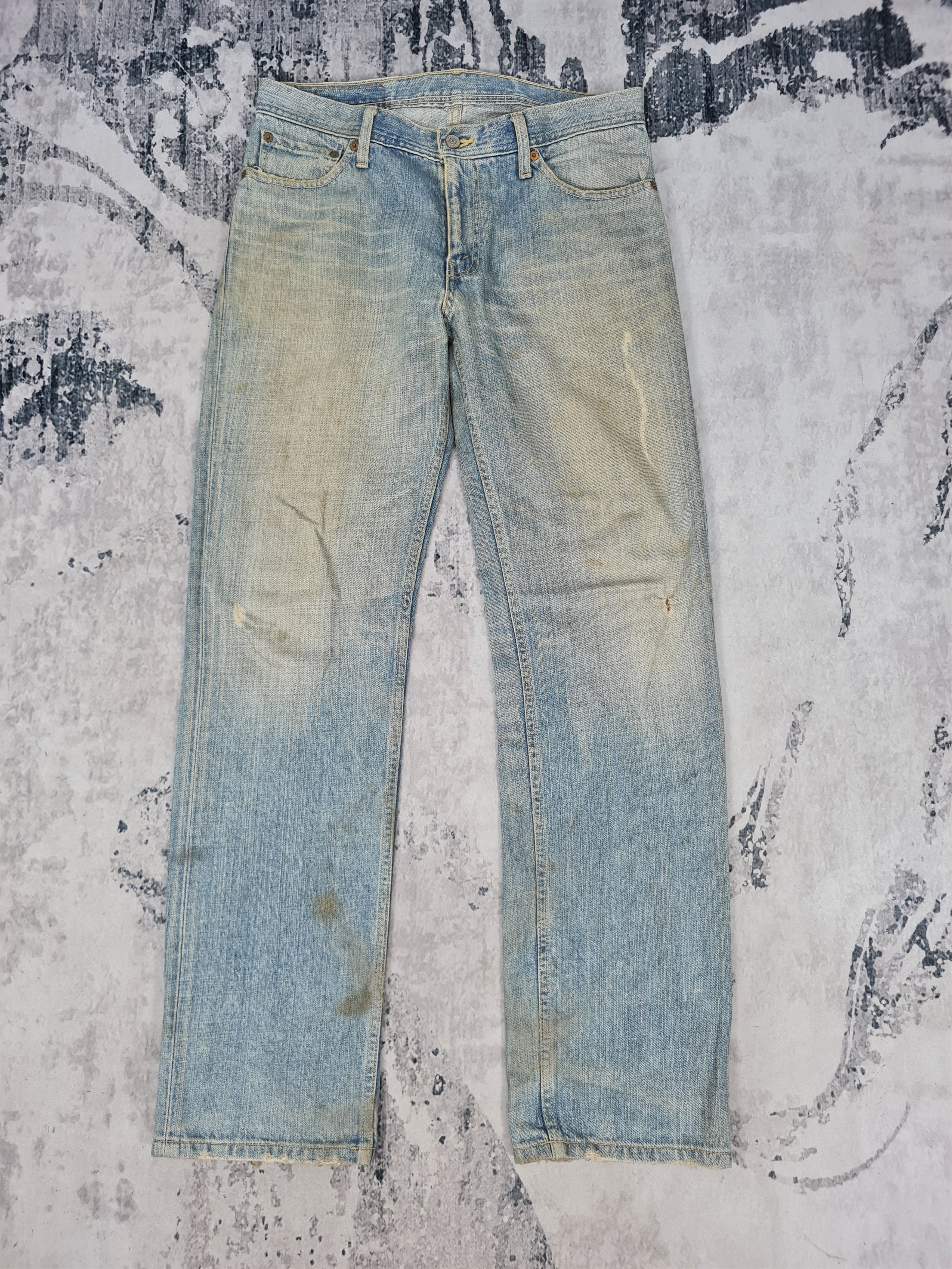 Levi's Vtg LEVIS Single Pocket Ripped Stain Jeans L0350 Size 34X33 Size US 34 / EU 50 - 1 Thumbnail