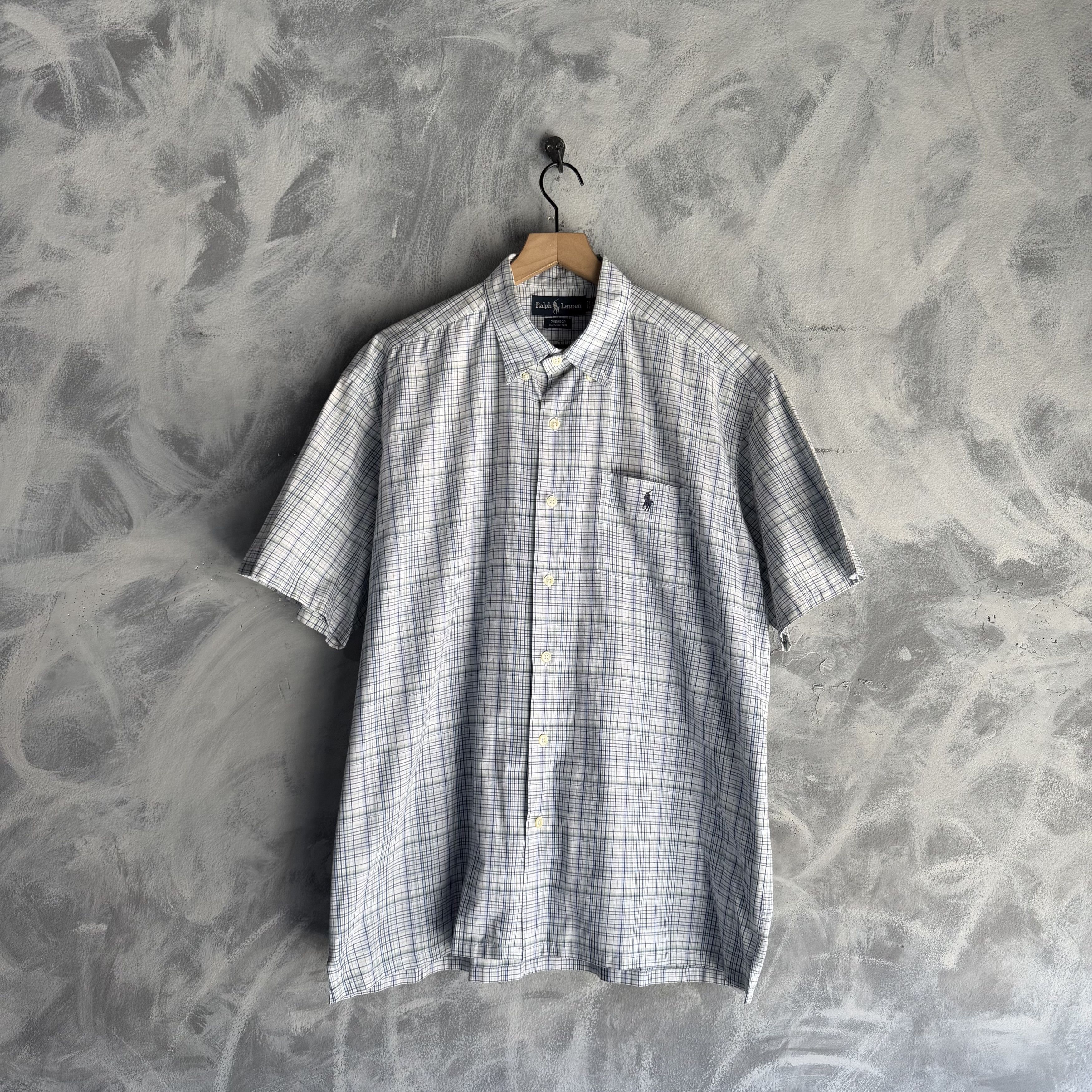 Polo Ralph Lauren Polo Ralph Lauren Shirt Mens Check Plaid Short Sleeve Size US L / EU 52-54 / 3 - 1 Thumbnail