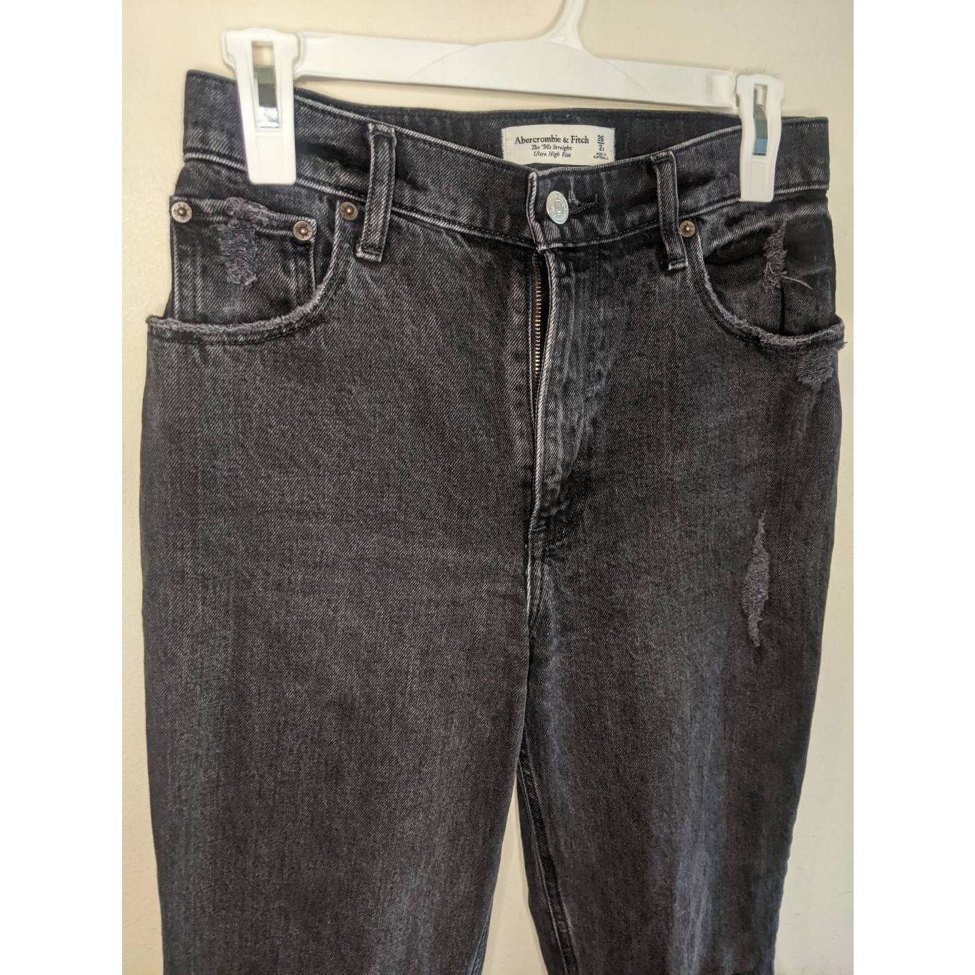 Abercrombie & Fitch Abercrombie & Fitch '90s Straight Ultra High Rise Jeans 26/2 Size 26" / US 2 / IT 38 - 5 Thumbnail