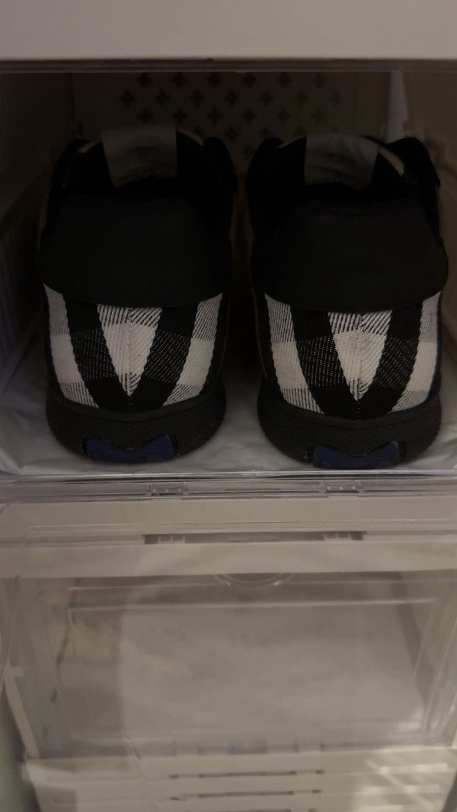 Burberry Burberry Low-Top Sneakers – Check Panel – Black – OG All Size US 9.5 / EU 42-43 - 9 Thumbnail