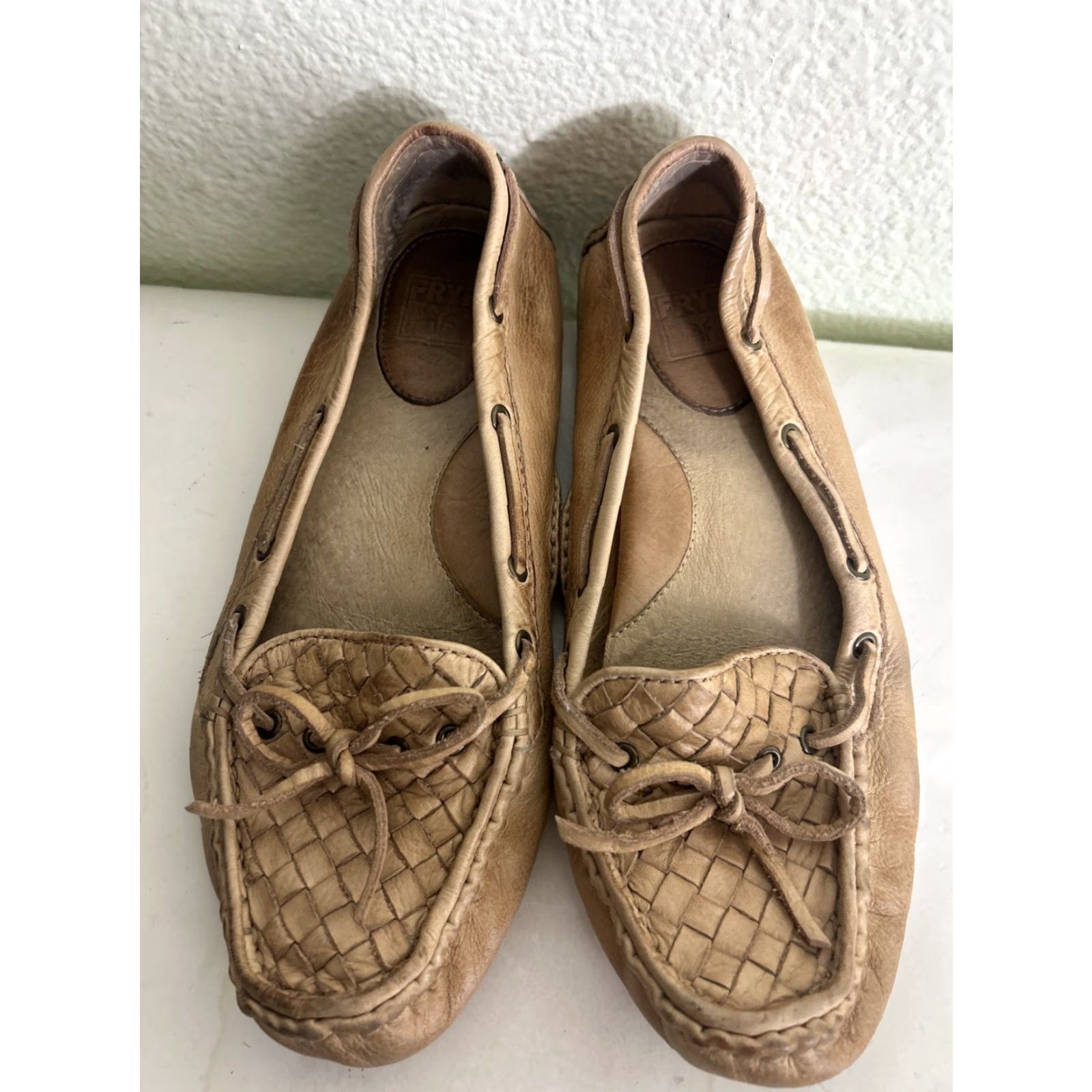 Frye Frye Reagan Woven Moccasin Driving Flats Shirt? Size US 8 / IT 38 - 6 Thumbnail