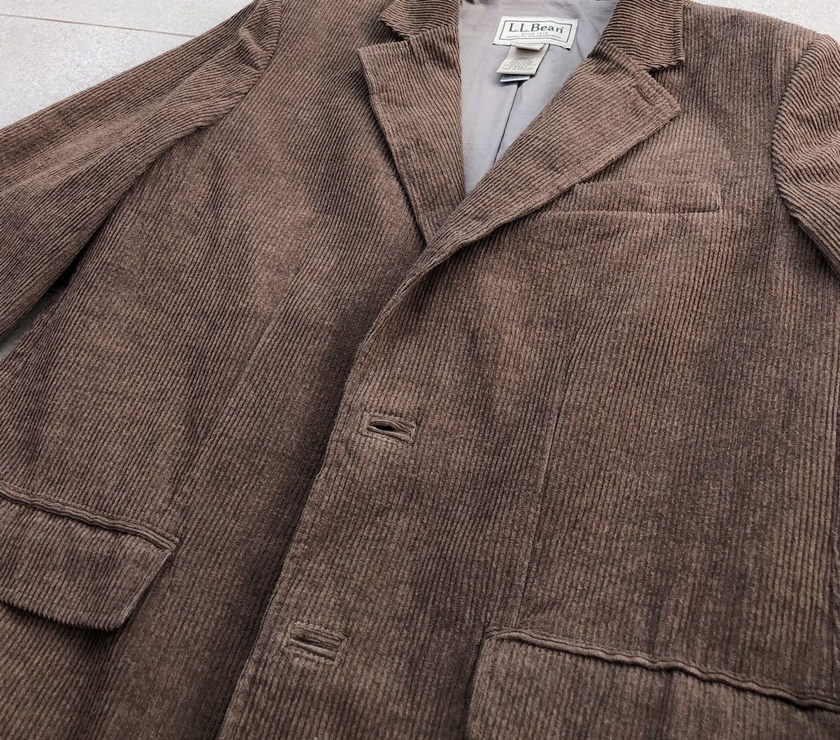 L.L. Bean L.L.Bean Corduroy Elbow Patch Plain Lined Coat Jacket Size US M / EU 48-50 / 2 - 7 Thumbnail