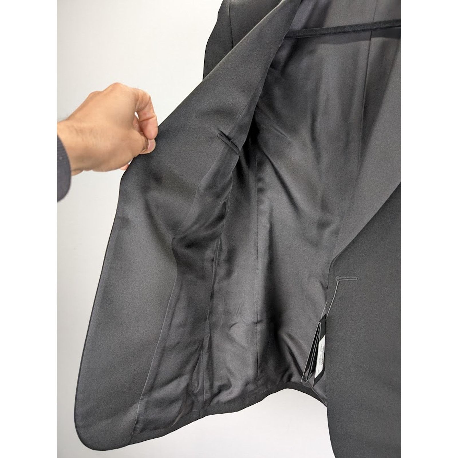 Saint Laurent Paris o1rshd1 Grain De Poudre De Leger Armure Jacket in Black Size US L / EU 52-54 / 3 - 9 Thumbnail