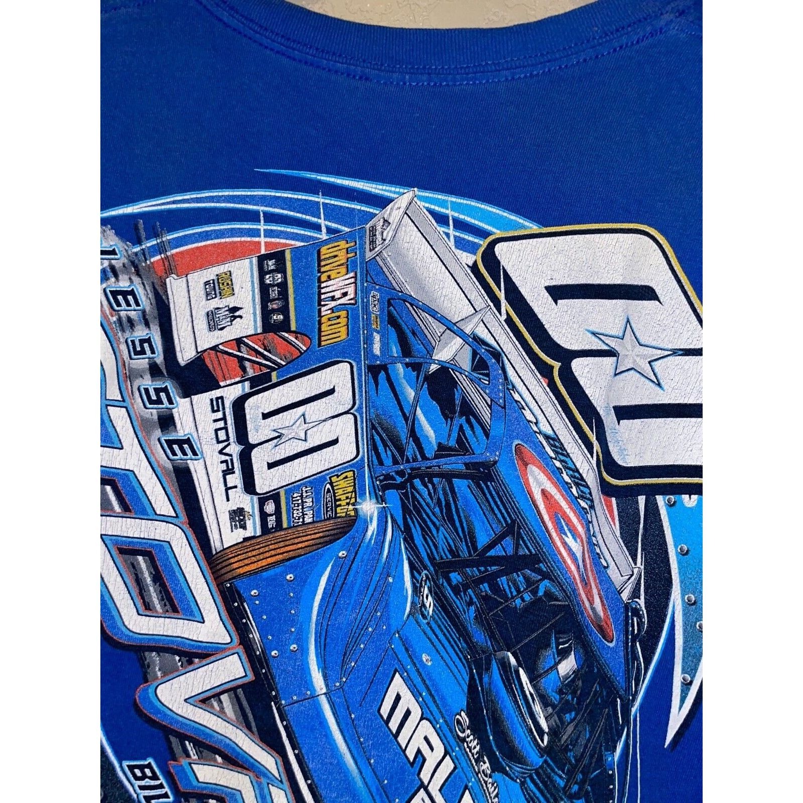 Gildan Jesse Stovall Shirt The Undertaker Drag Race Blue Tee 2XL Size US XXL / EU 58 / 5 - 9 Thumbnail