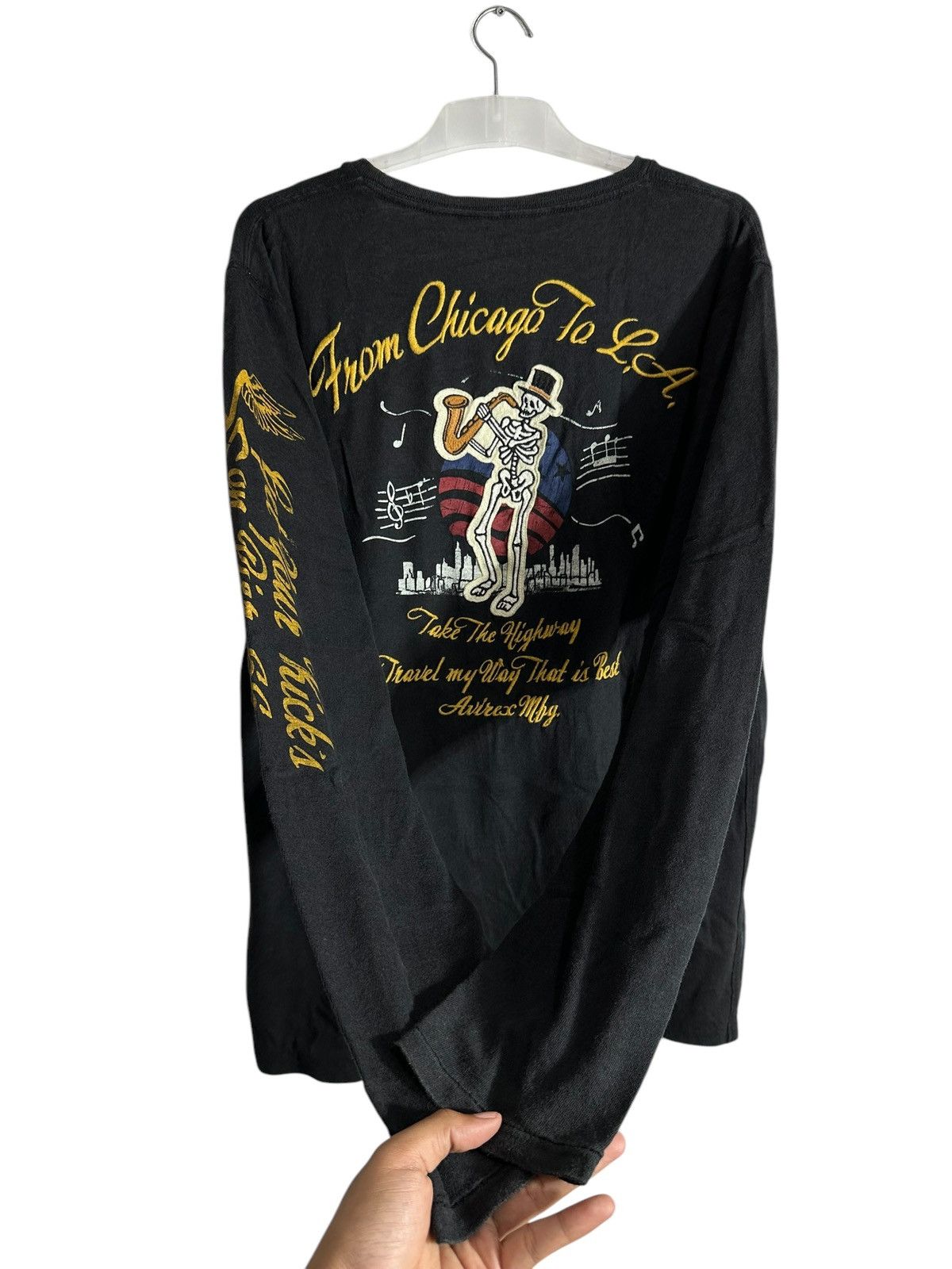Avirex RARE ARCHIVE VINTAGE AVIREX LONG SLEEVE FROM CHICAGO TO LA Size US L / EU 52-54 / 3 - 4 Thumbnail