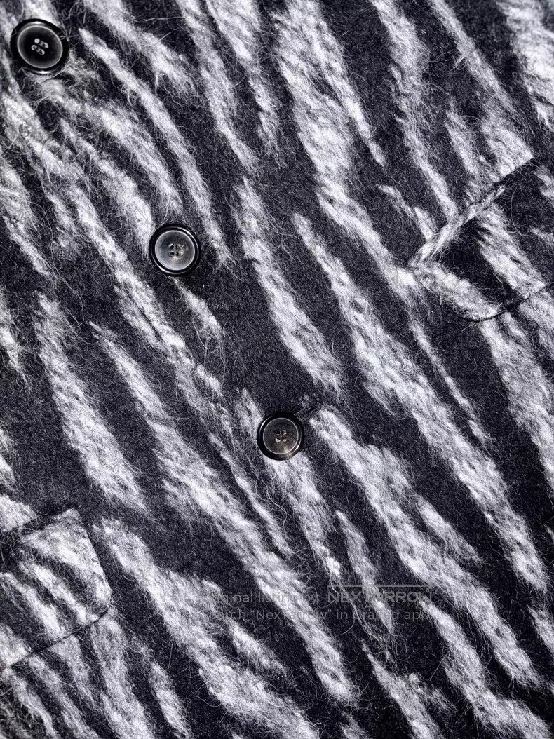 Saint Laurent Paris Saint Laurent Paris Black and grey fur coat Size US S / EU 44-46 / 1 - 6 Thumbnail
